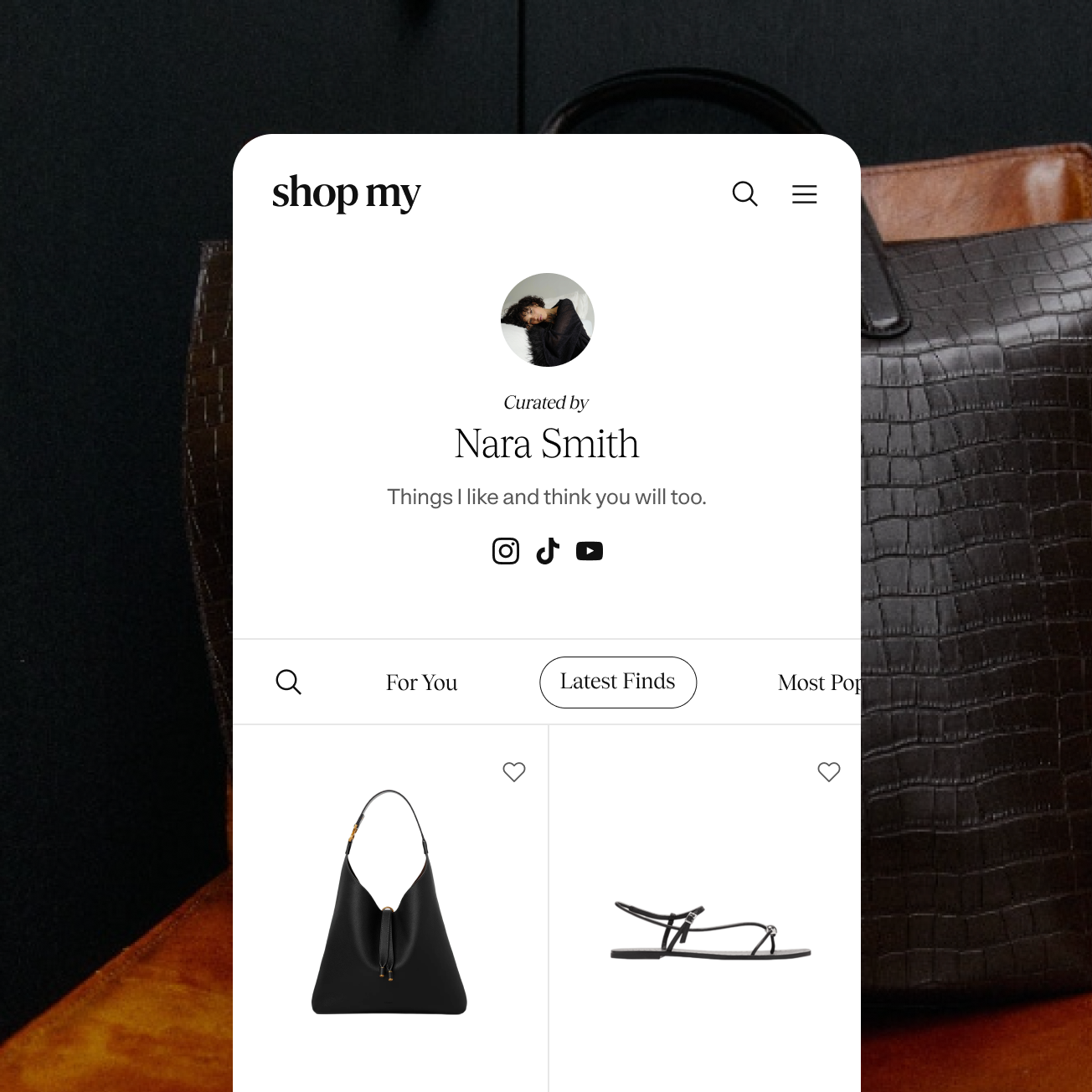 Curate your own digital shop.