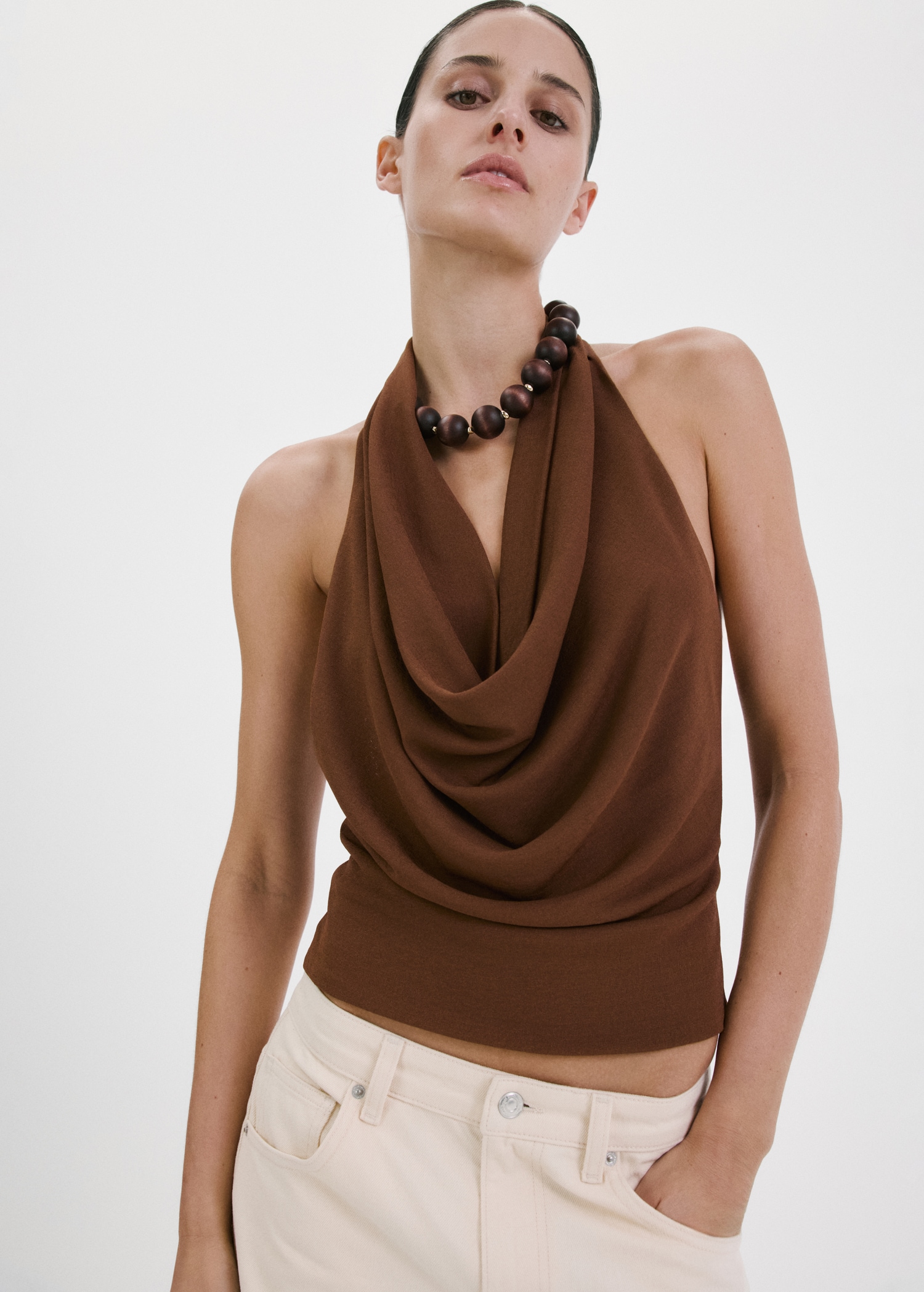 Draped Halter Top