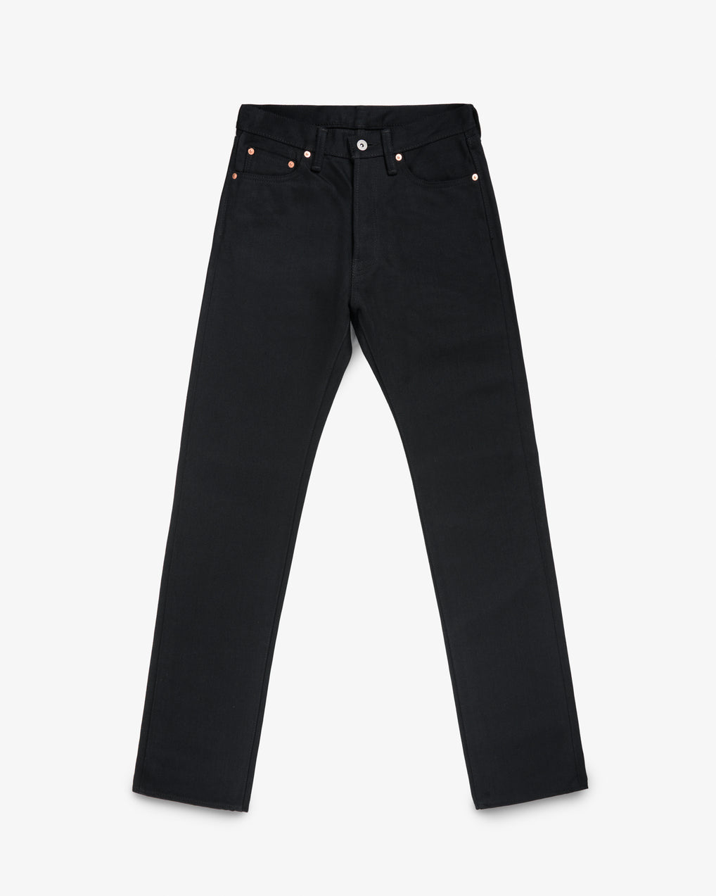 21oz Selvedge Denim Relaxed Tapered Cut - Superblack Non-Fade