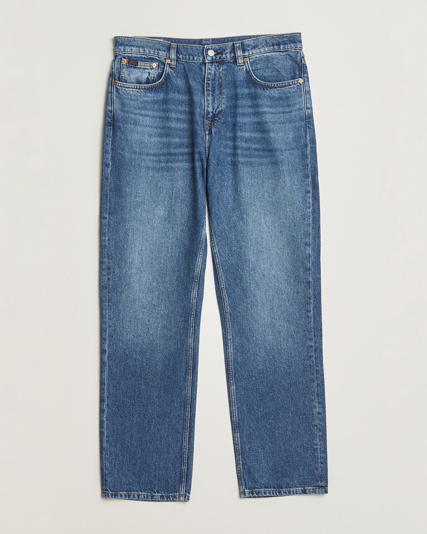 Gant Straight Fit Jeans Mid Blue Worn In