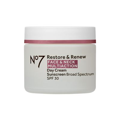 NO7 Restore & Renew Face & Neck Multi Action Day Cream, SPF 30