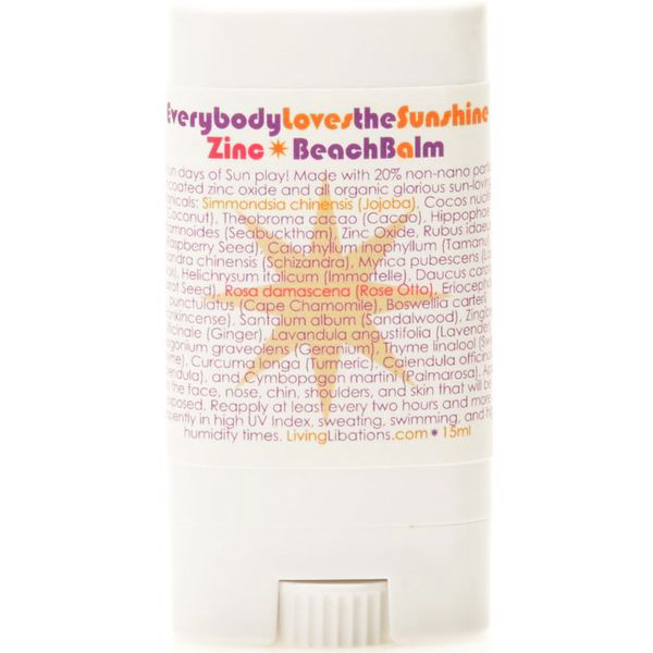 Living Libations — Everybody Loves The Sunshine Zinc Beach Balm Stick