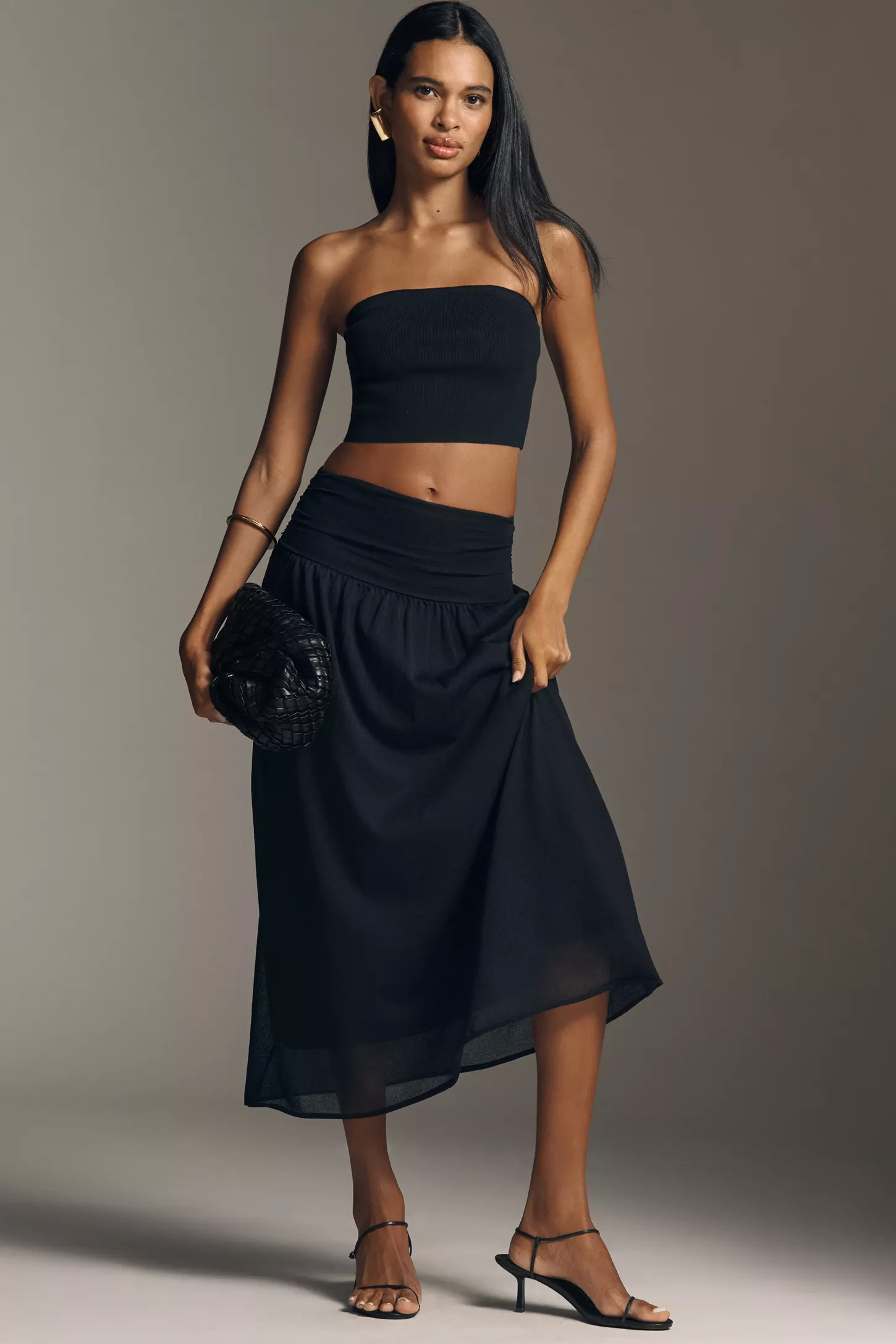 By Anthropologie Knit Midi Skirt