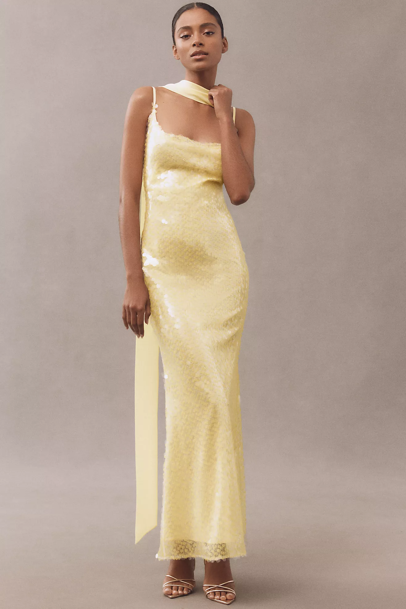 mare mare liquid sequin column maxi dress Mare Mare