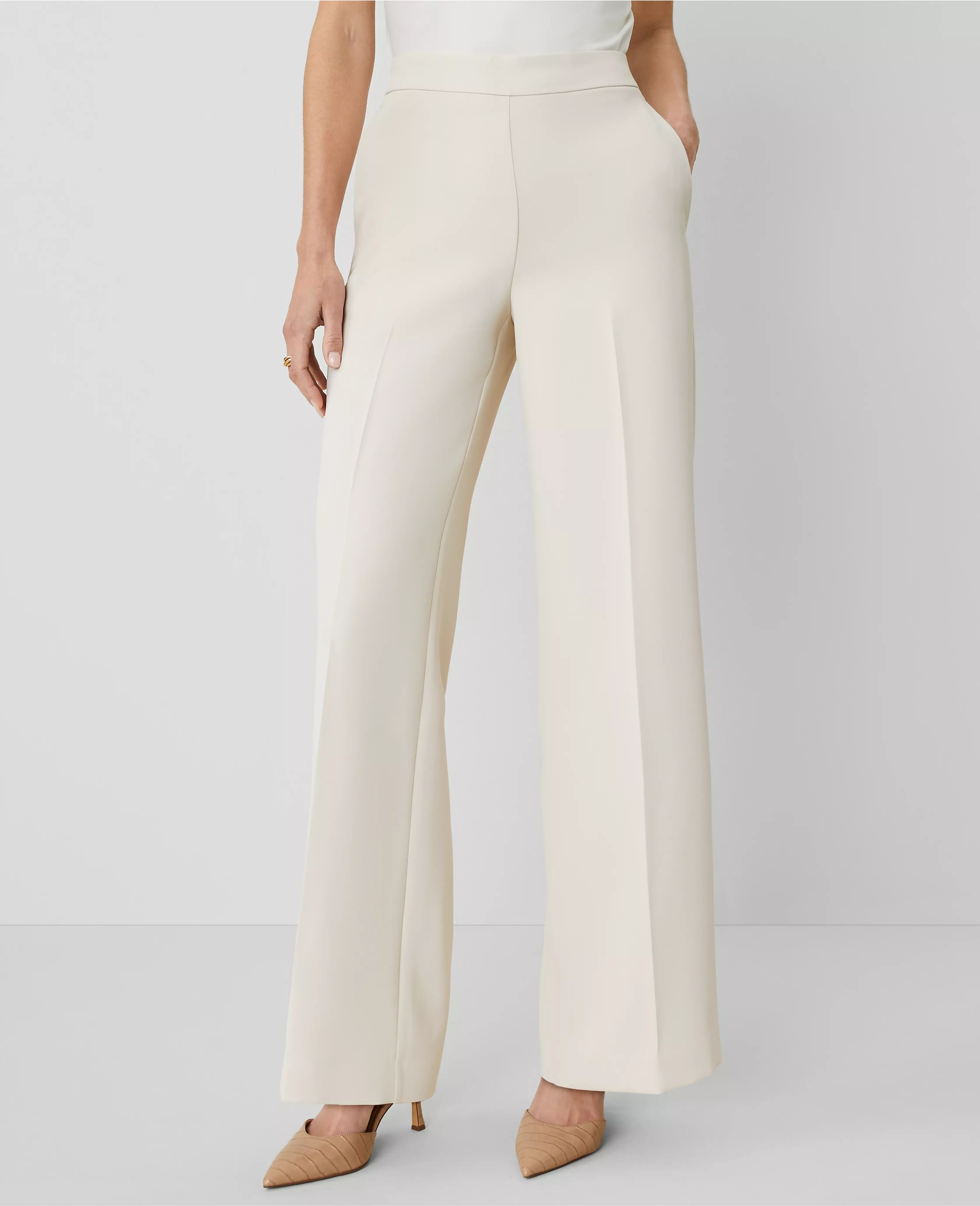 The Side Zip Wide Leg Pant