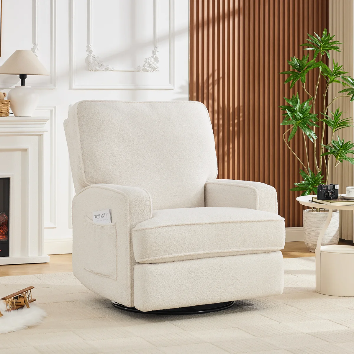 Isabelle Max Oversized Upholstered Swivel Reclining Glider