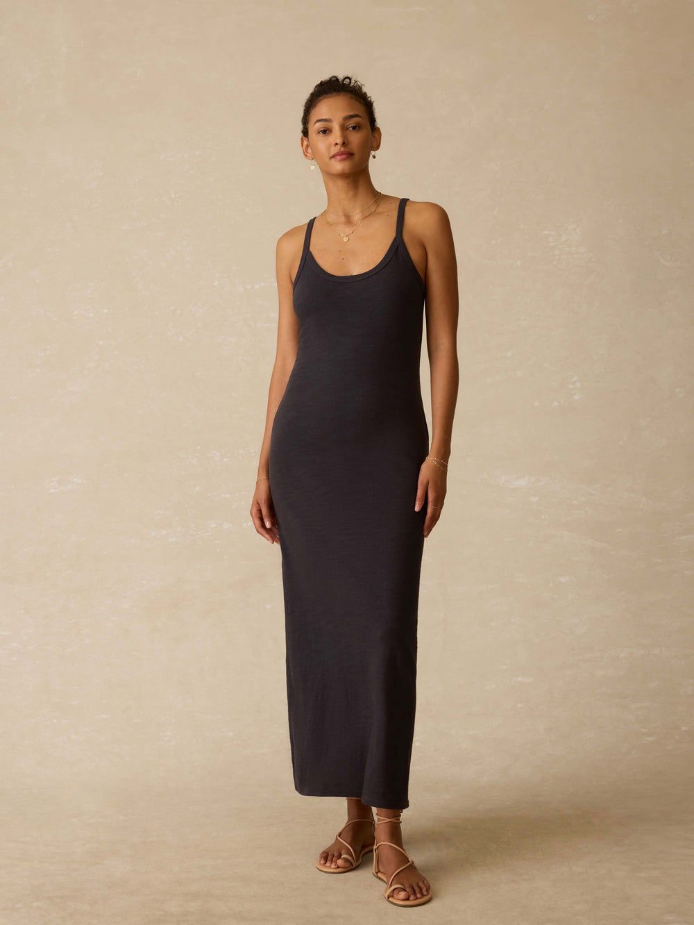 James Perse | Tubular Rib Tank Dress