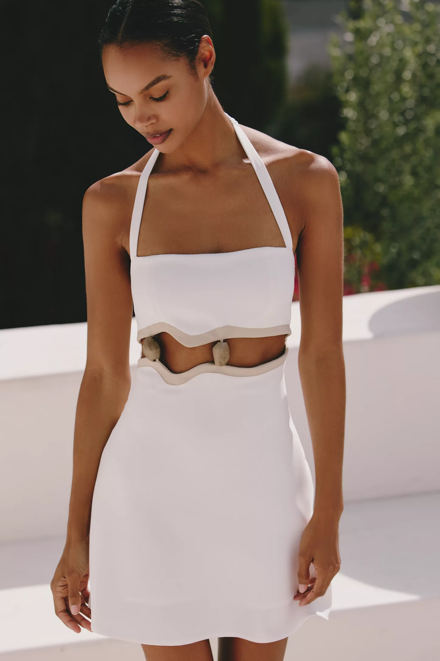 chinese dress ladies Annalissa Linen Mini Dress