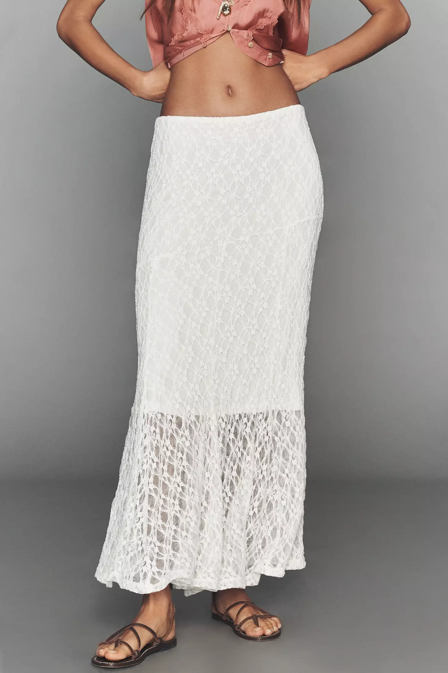 Lace Pull-On Skirt