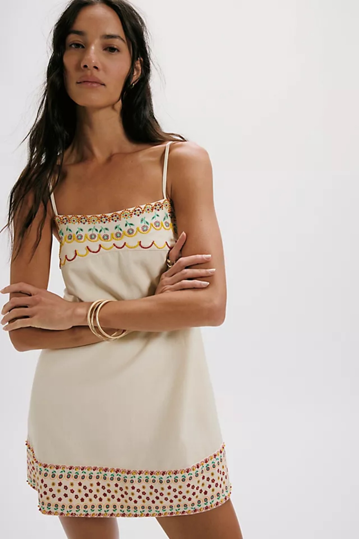 Celandine | Sea Life Embroidered Mini Dress