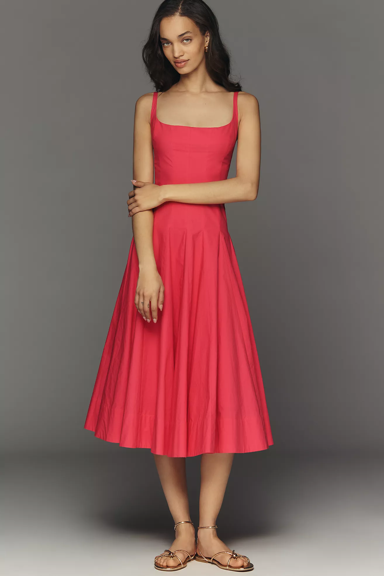 mare mare amaya corset fit and flare midi dress Mare Mare Amaya Corset Midi Dress