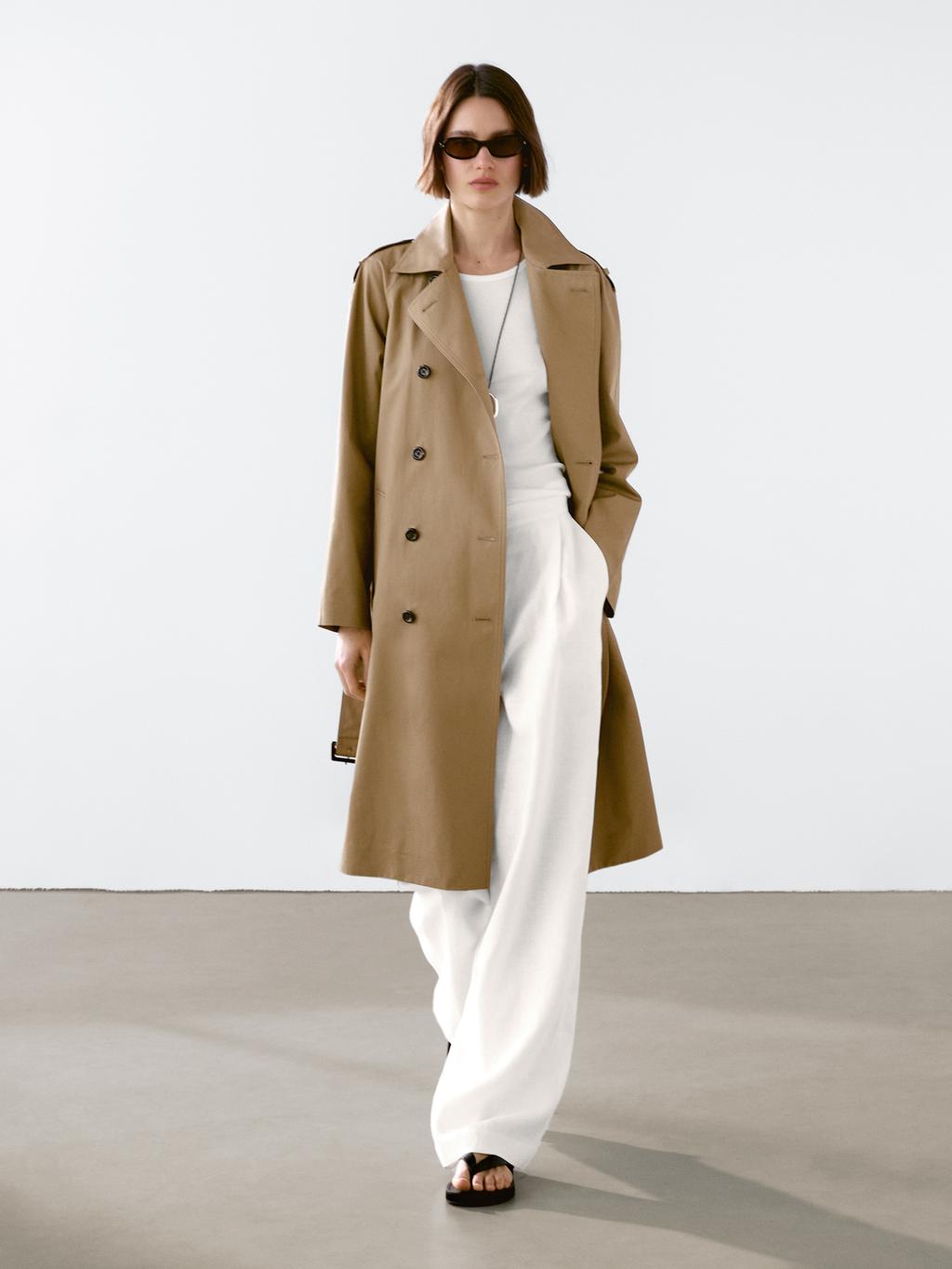Massimo Dutti - Water repellent trench coat