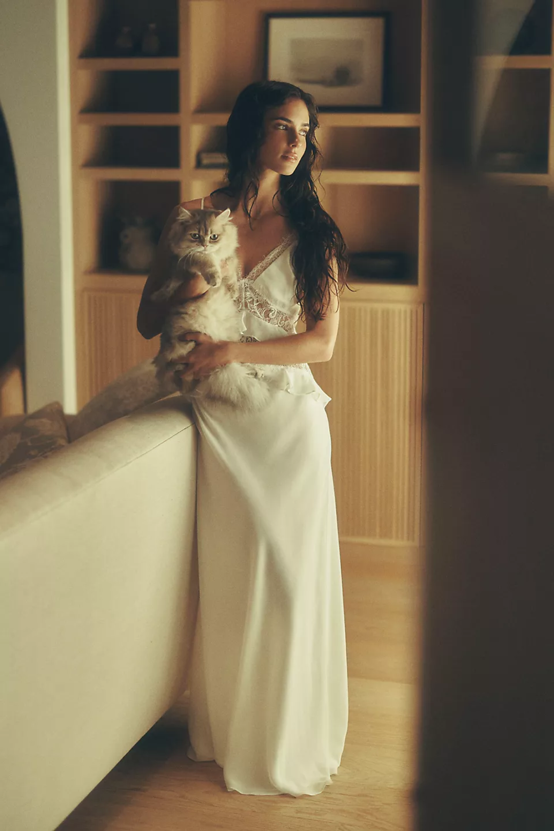 rya collection felicia satin & lace maxi dress Rya Collection