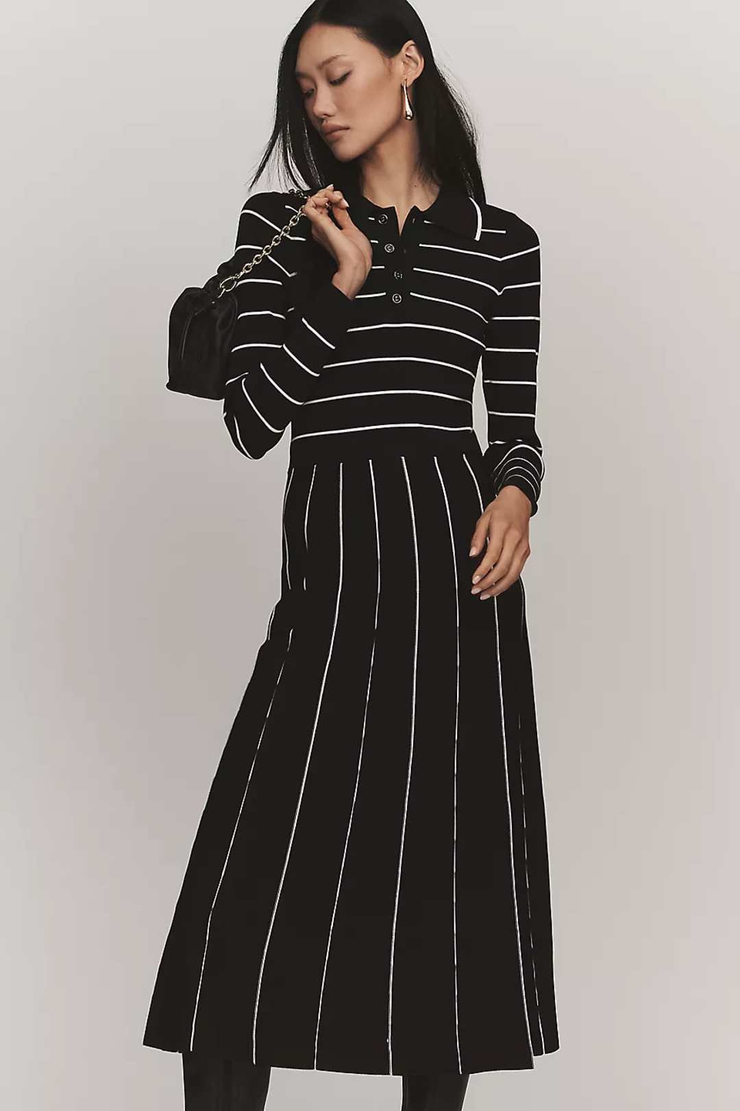 anthropologie siempre knit contrast midi dress Siempre Knit Contrast Midi Dress Anthropologie