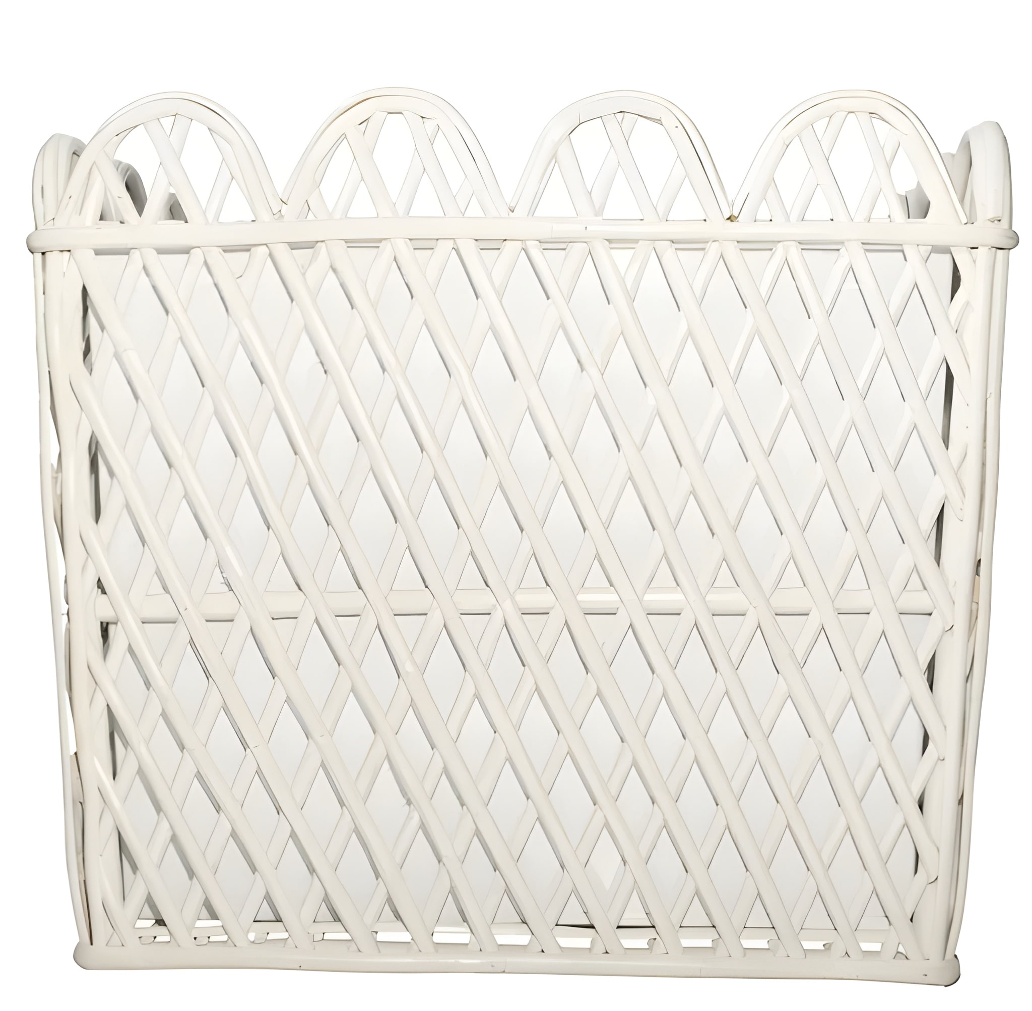The Enchanted Home Rattan Scalloped Planter