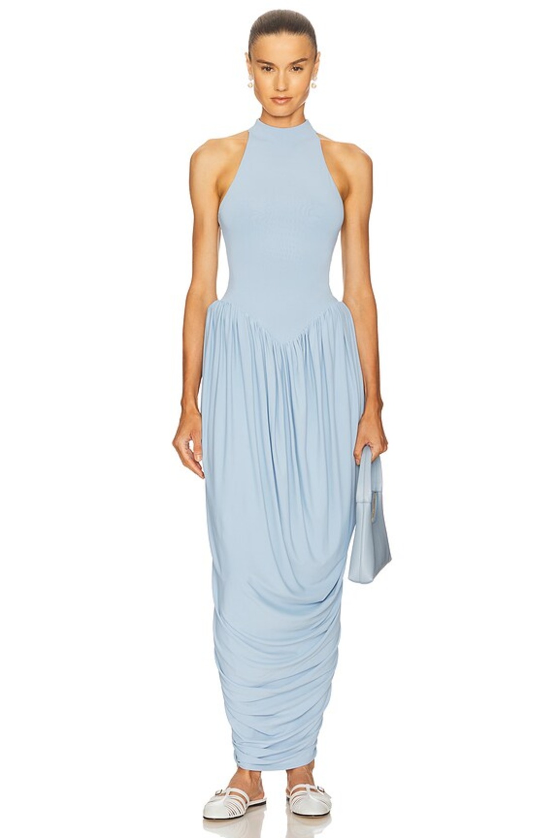 helsa super sheer ruched dress reviews Helsa The Super Sheer Ruched Dress in Sheer Ivory