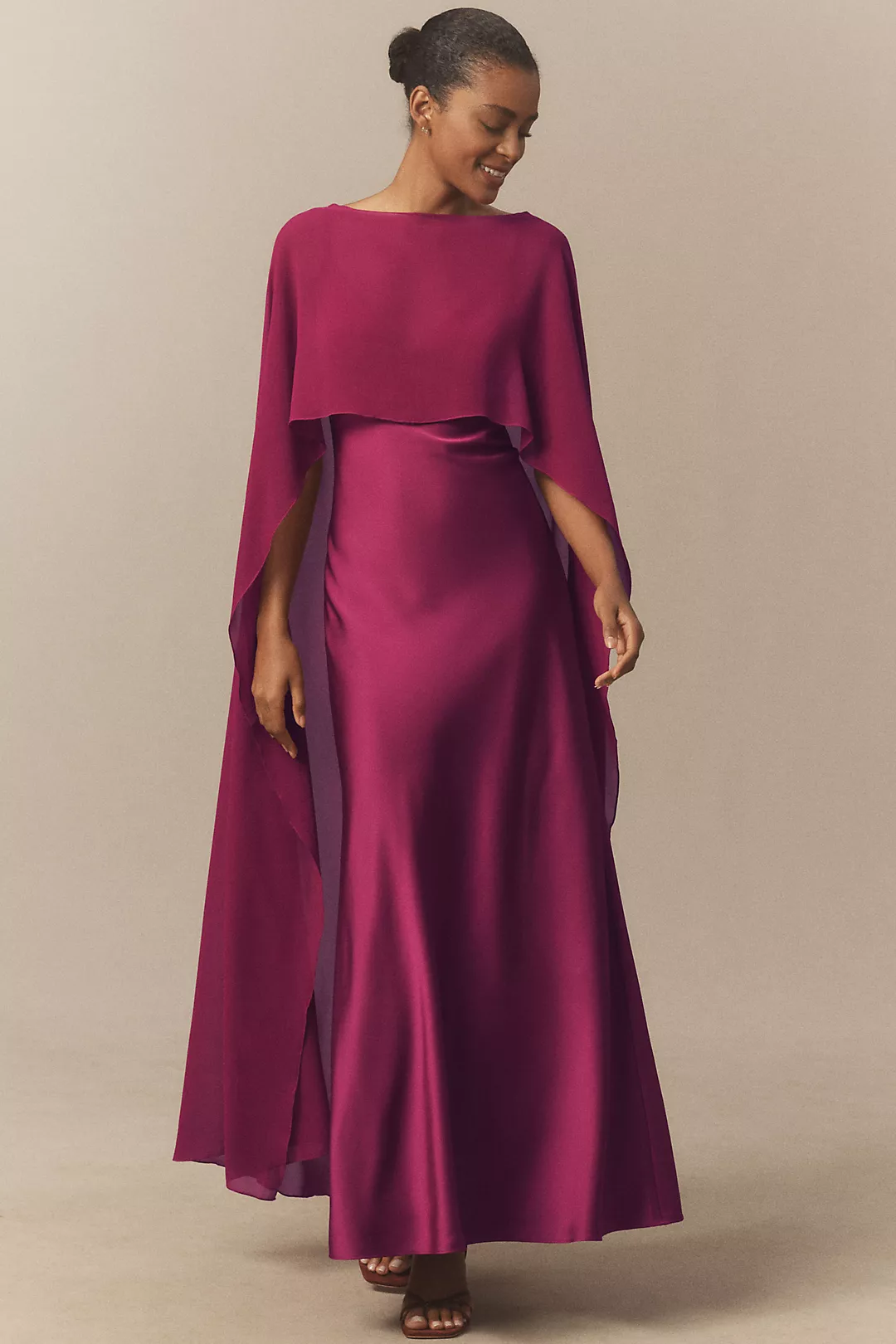 BHLDN | Amelia Deep V Stretch Velvet Maxi Dress