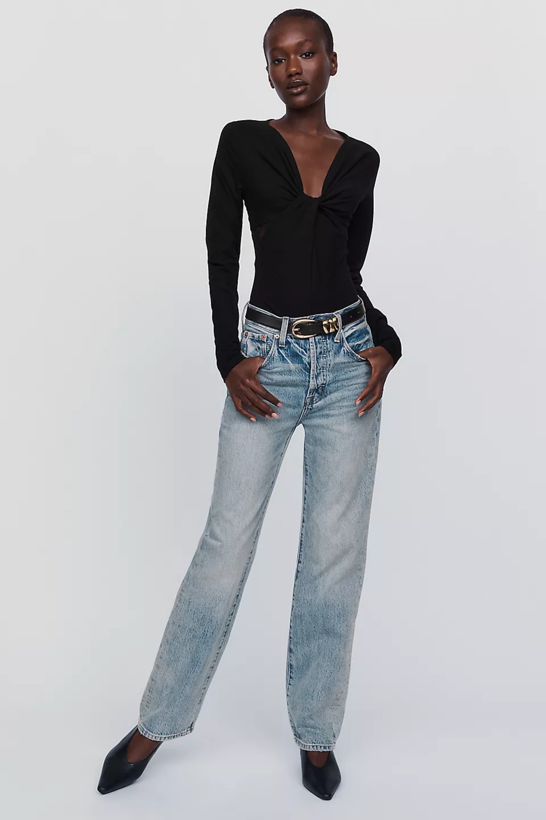 Twist-Front Bodysuit