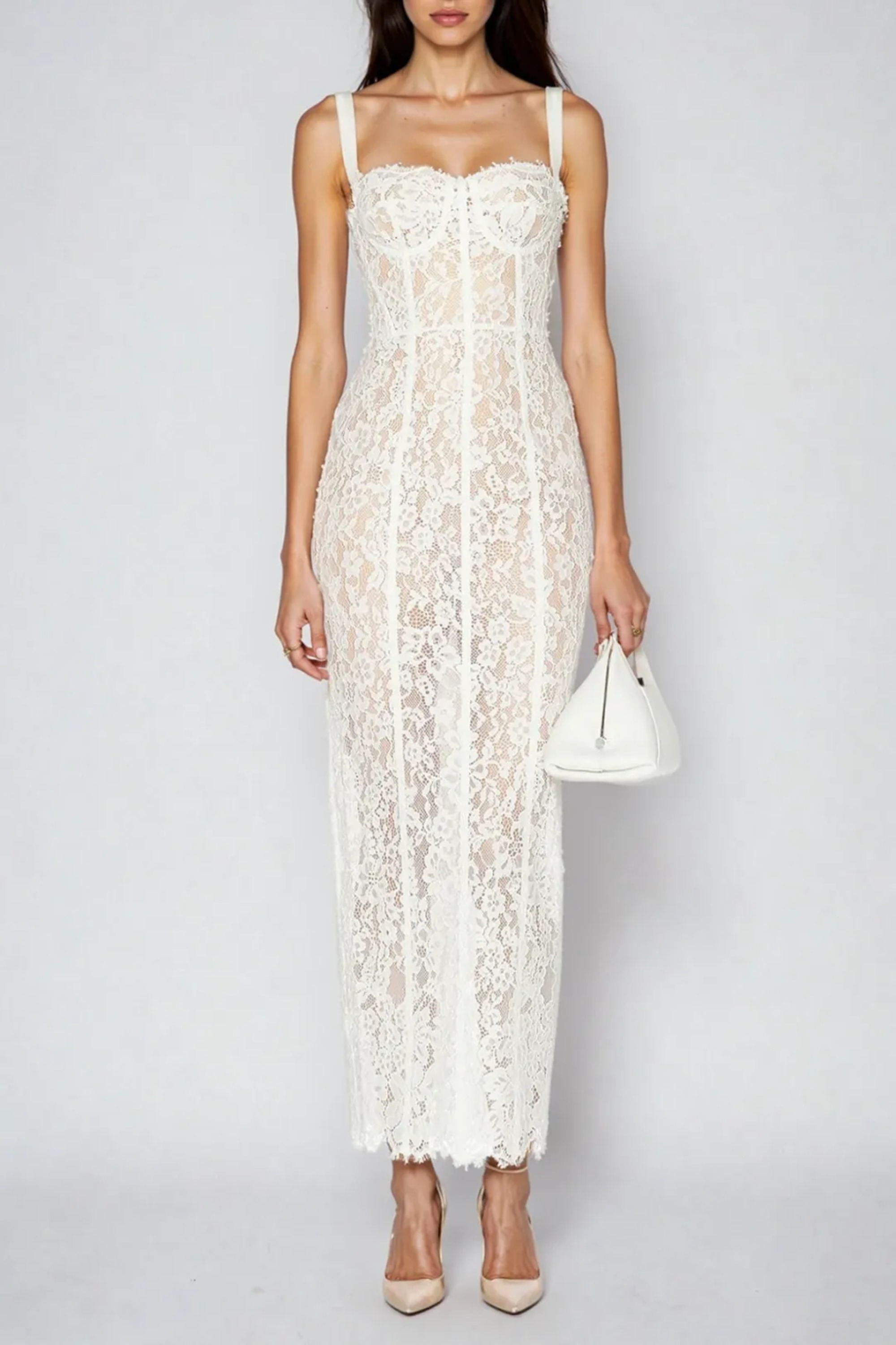 Millie Blue | Seraphine Lace Midi Dress