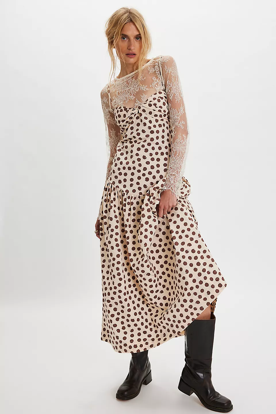 FREE PEOPLE (FREEPEOPLE.COM) | Fitted Midi Dress