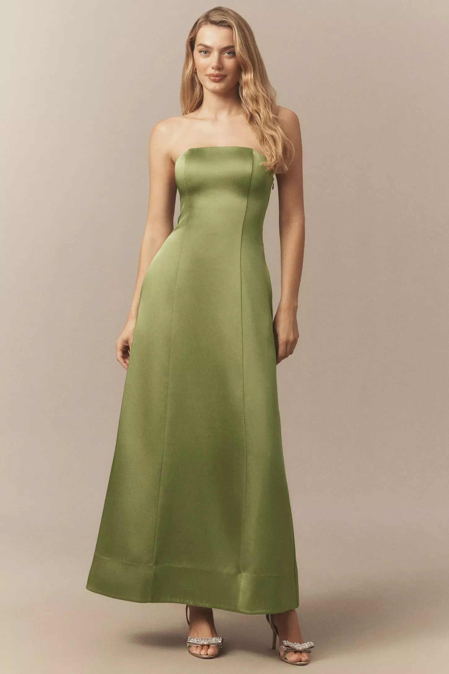 BHLDN | Mia Strapless Fit-and-Flare Maxi Dress