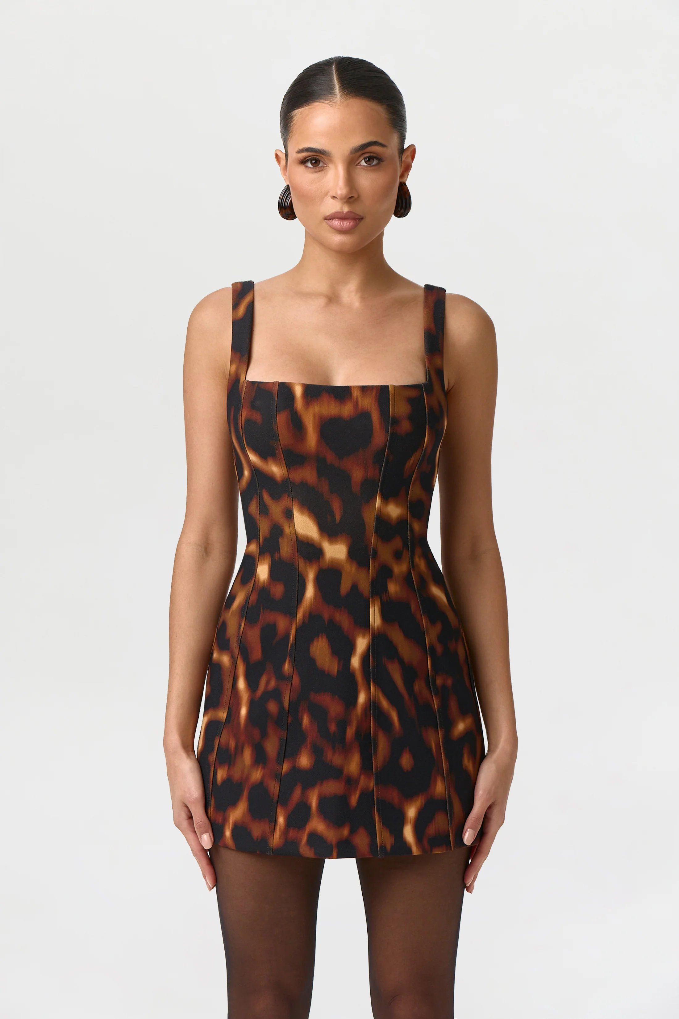 rib racer mini dress Billie Ribbed Racer Mini Dress