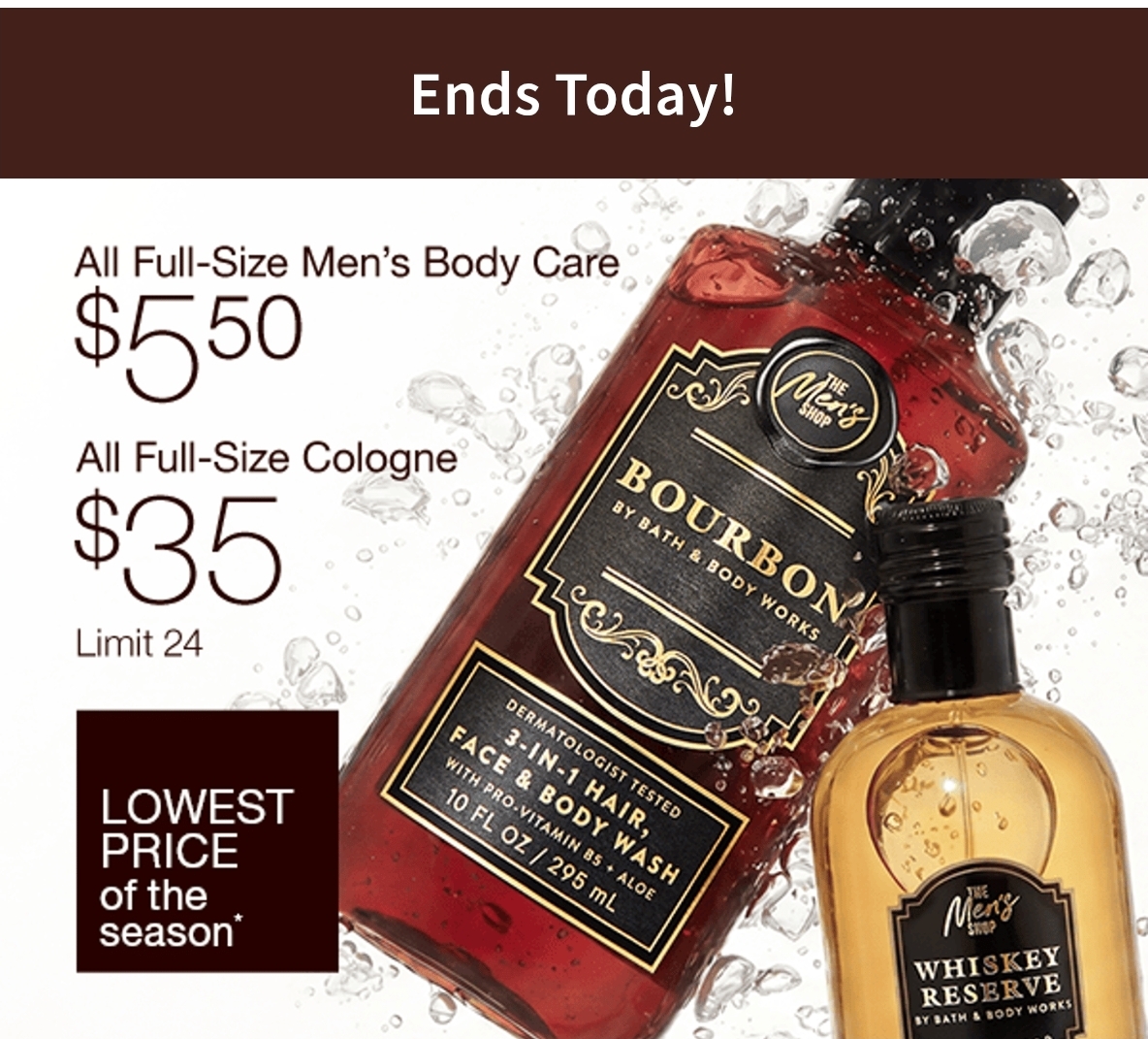 Bath & Body Works: Men's Sales