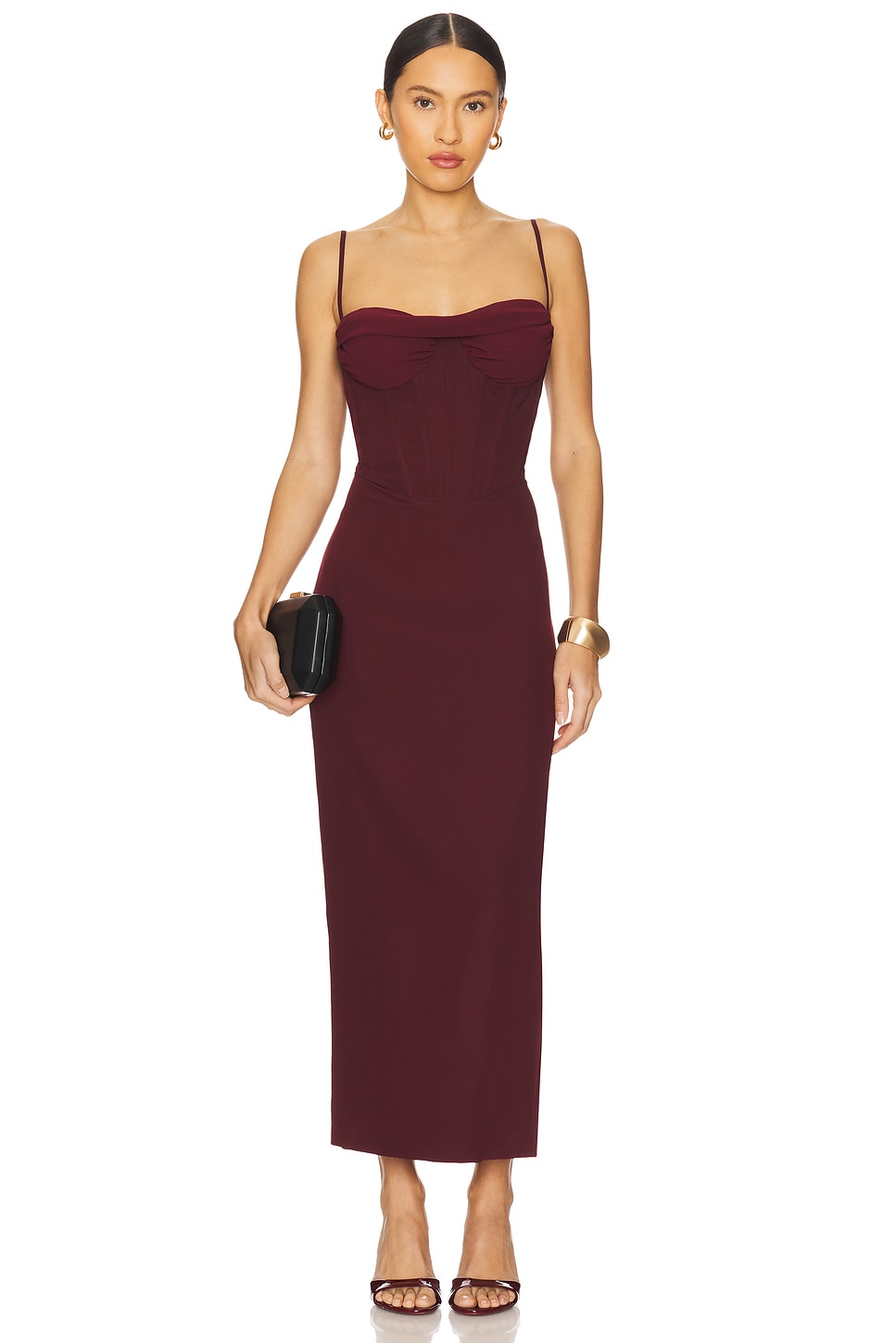 strapless open back dress Tiered Cotton Maxi Dress for Tall Women – Liv Tall
