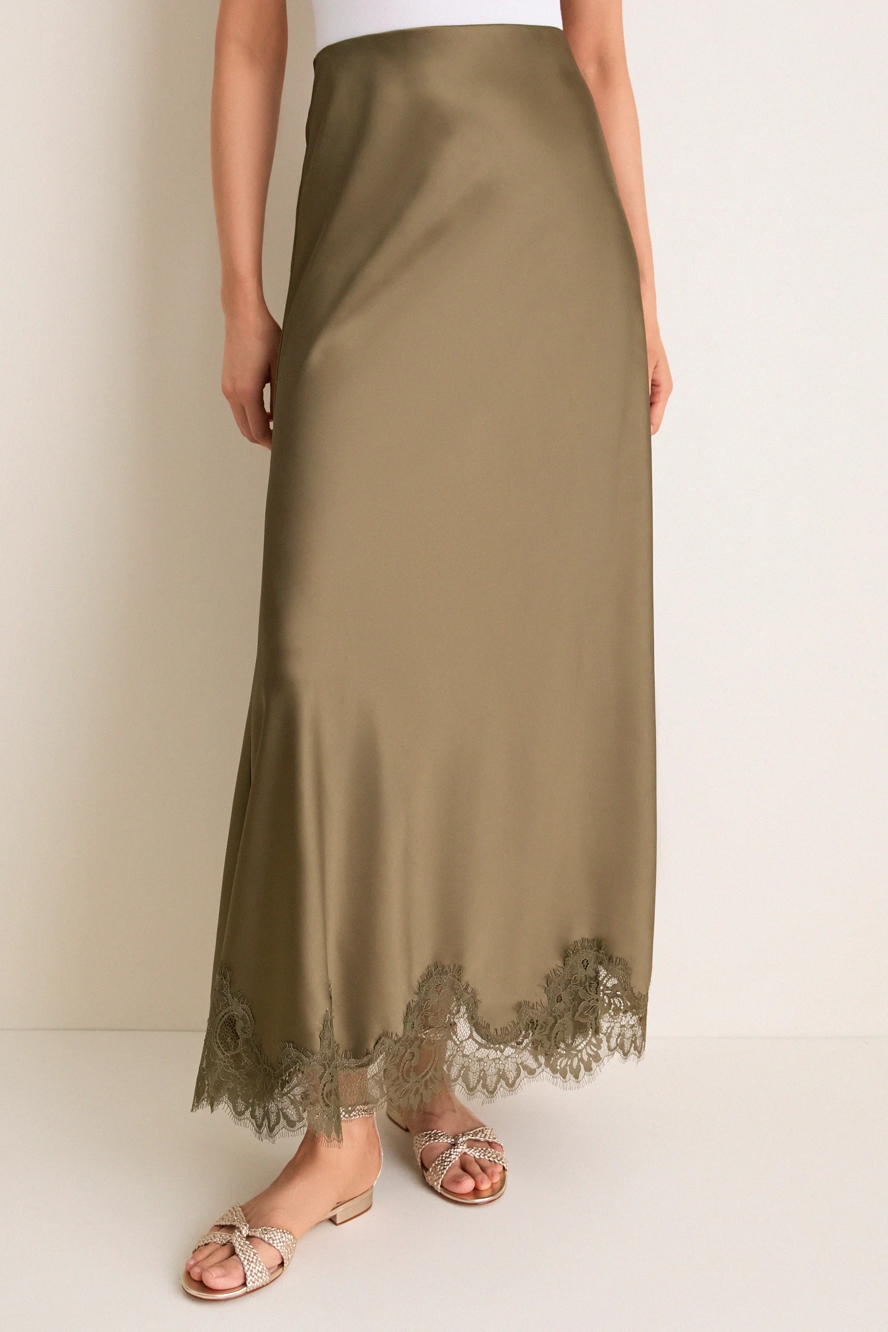 Satin Mischa Slip Skirt