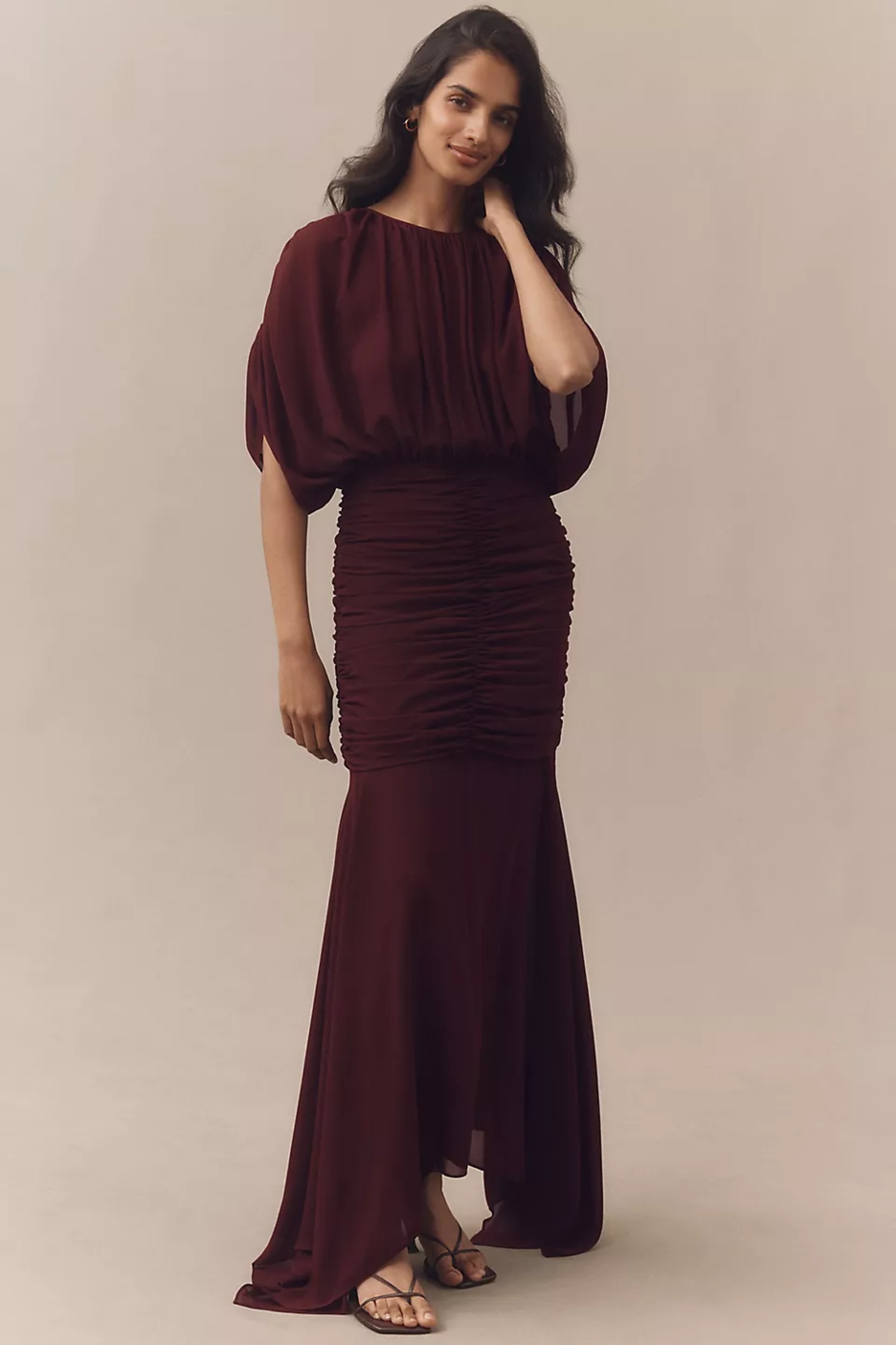 chinese dress ladies Ronny Kobo Women's Naila Lace Maxi Dress, Chocolate Brown, Medium at Amazon  Women's Clothing store