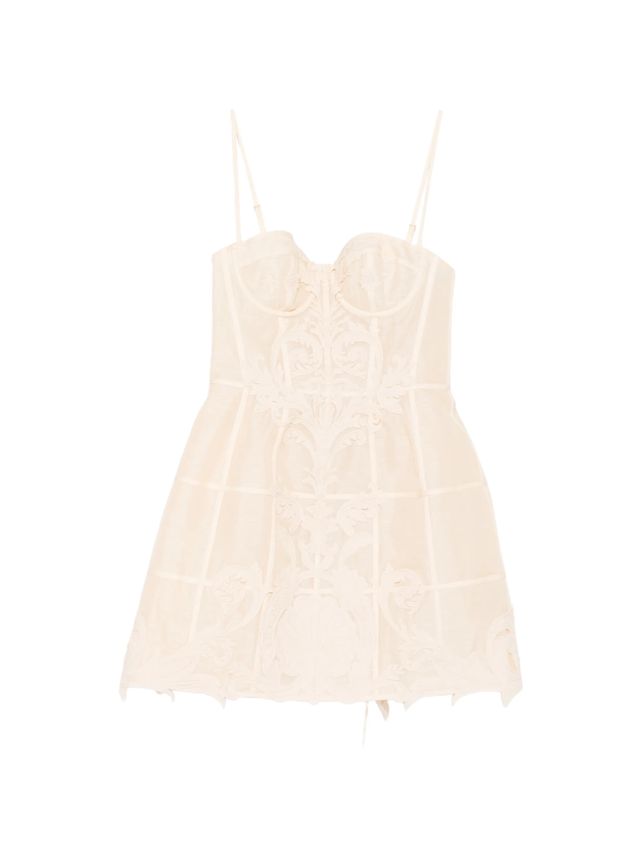 ZIMMERMANN ~ Rebellion Filigree Mini Dress - Ivory
