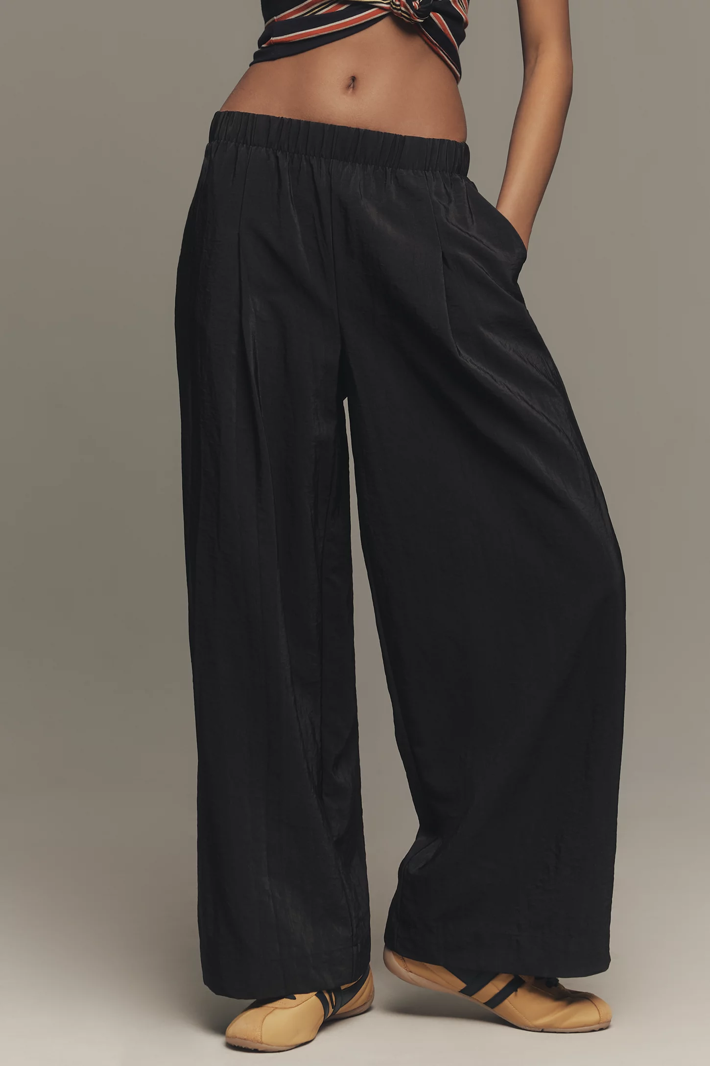 Maeve Pull-On Wide-Leg Trousers (Anthropologie)