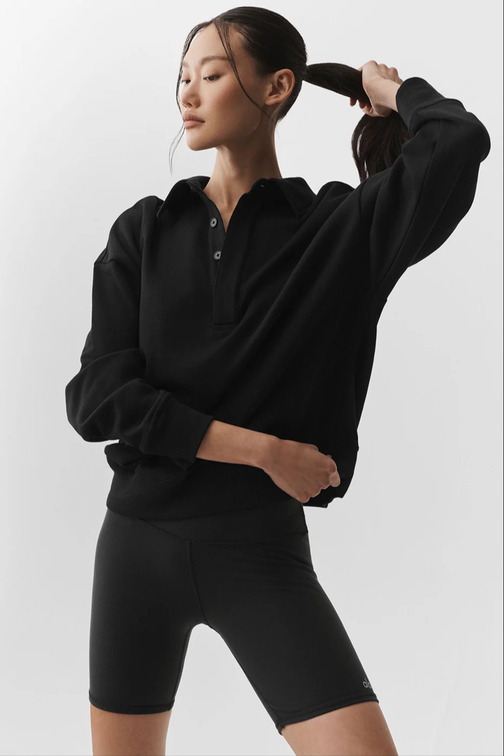 トップス Take It Easy Long Sleeve Henley Pullover Alo | Take It Easy Long Sleeve Henley Pullover Sweatshirt