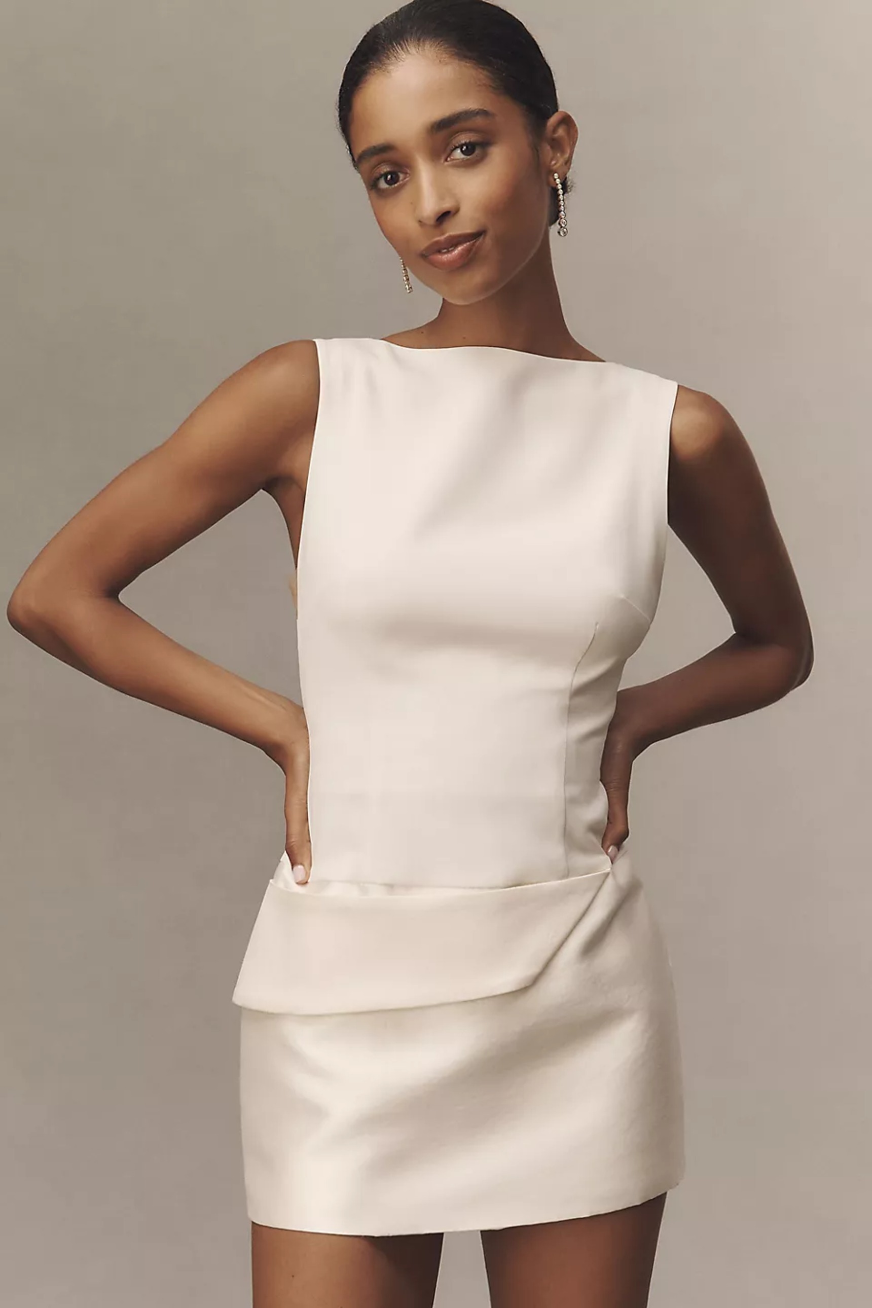 strapless open back dress AIDEN BANDAGE MINI DRESS main image 1