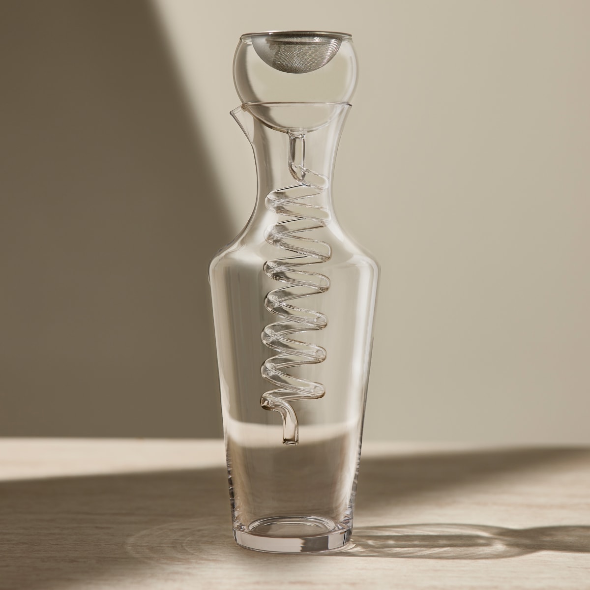 Wine Enthusiast Art Series Helix Decanter - Thumbnail 5