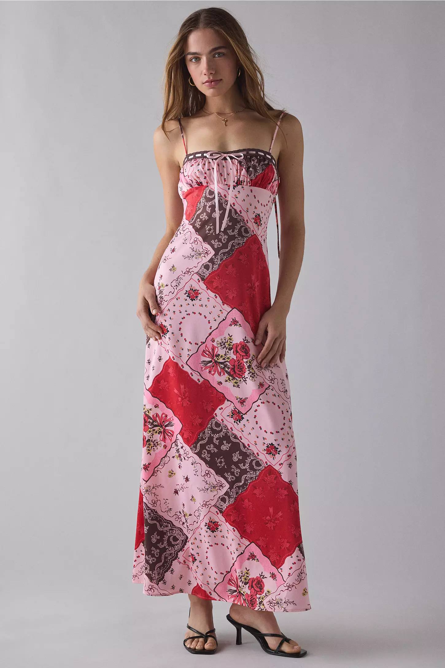 Urban Outfitters | Perfectly Victorian Lace Trim Corset Midi Dress