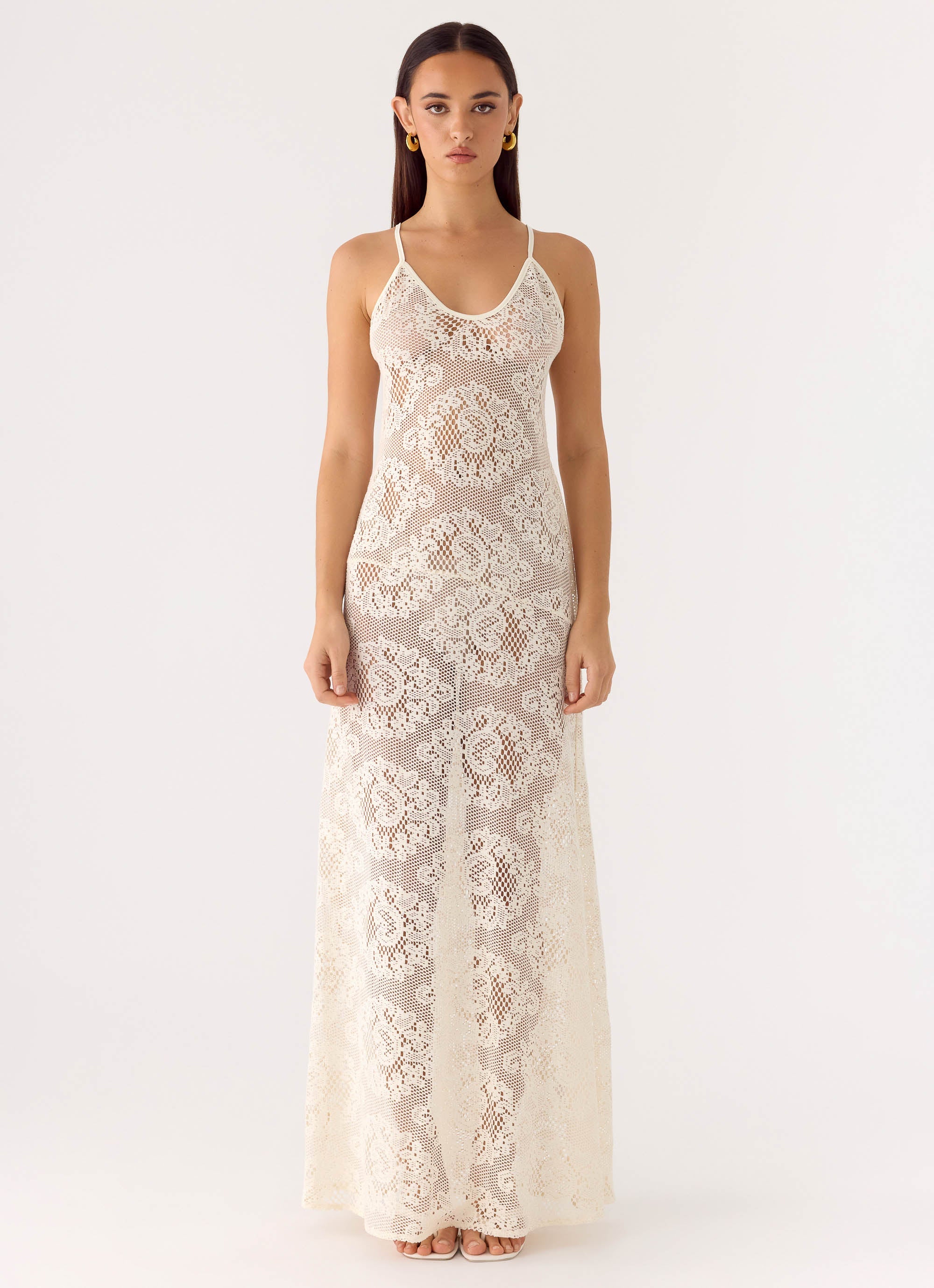 escada lace dress Designer ESCADA lace + silk dress main image 1