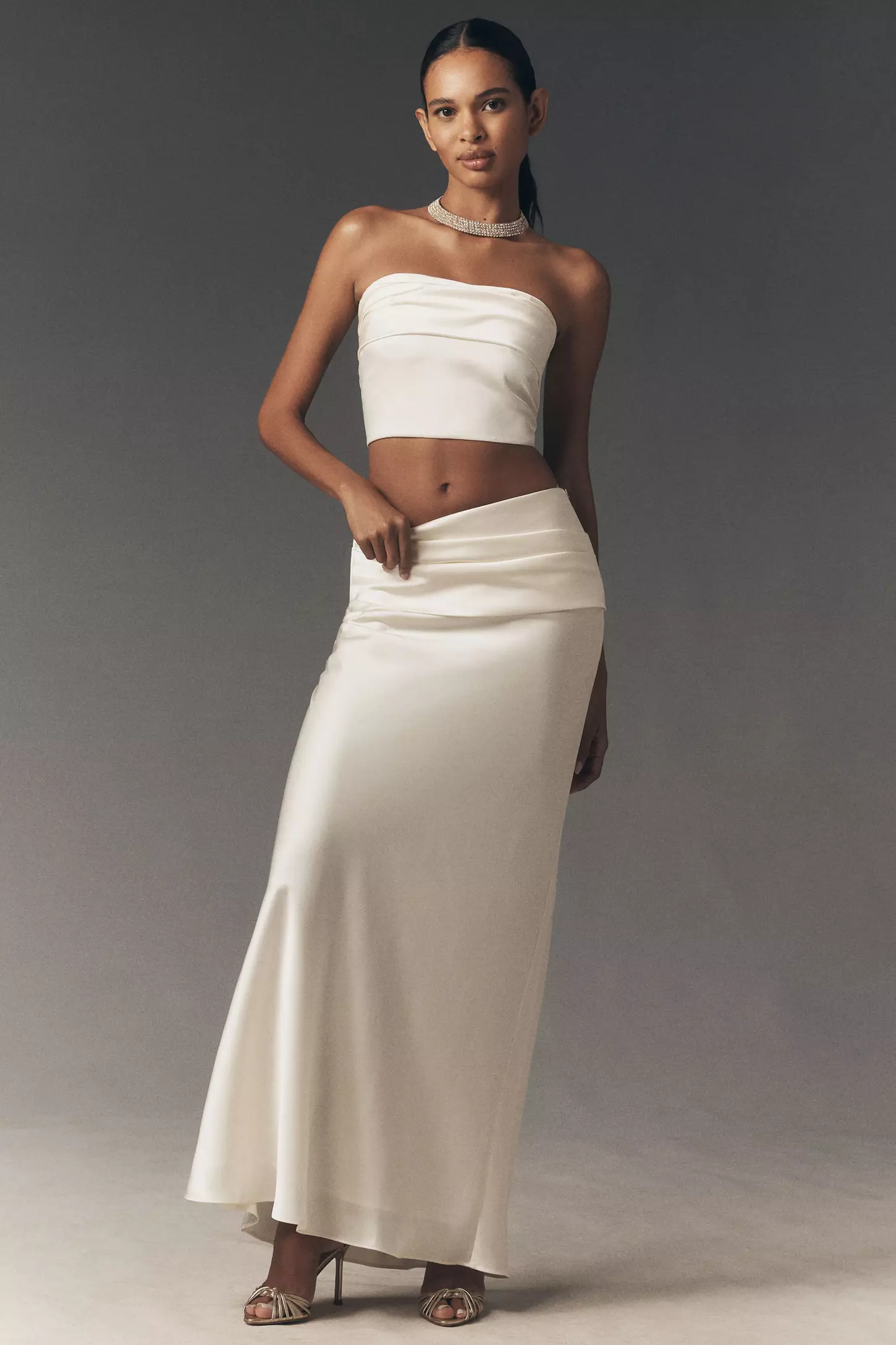 Mare Mare | Strapless Corset & Sheer Maxi Skirt Set
