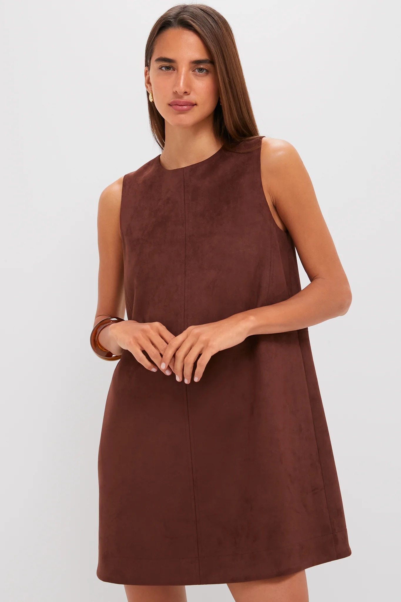 chinese dress ladies ULTRA LUX FAUX LEATHER MOCK NECK MINI DRESS – AKIRA main image 1