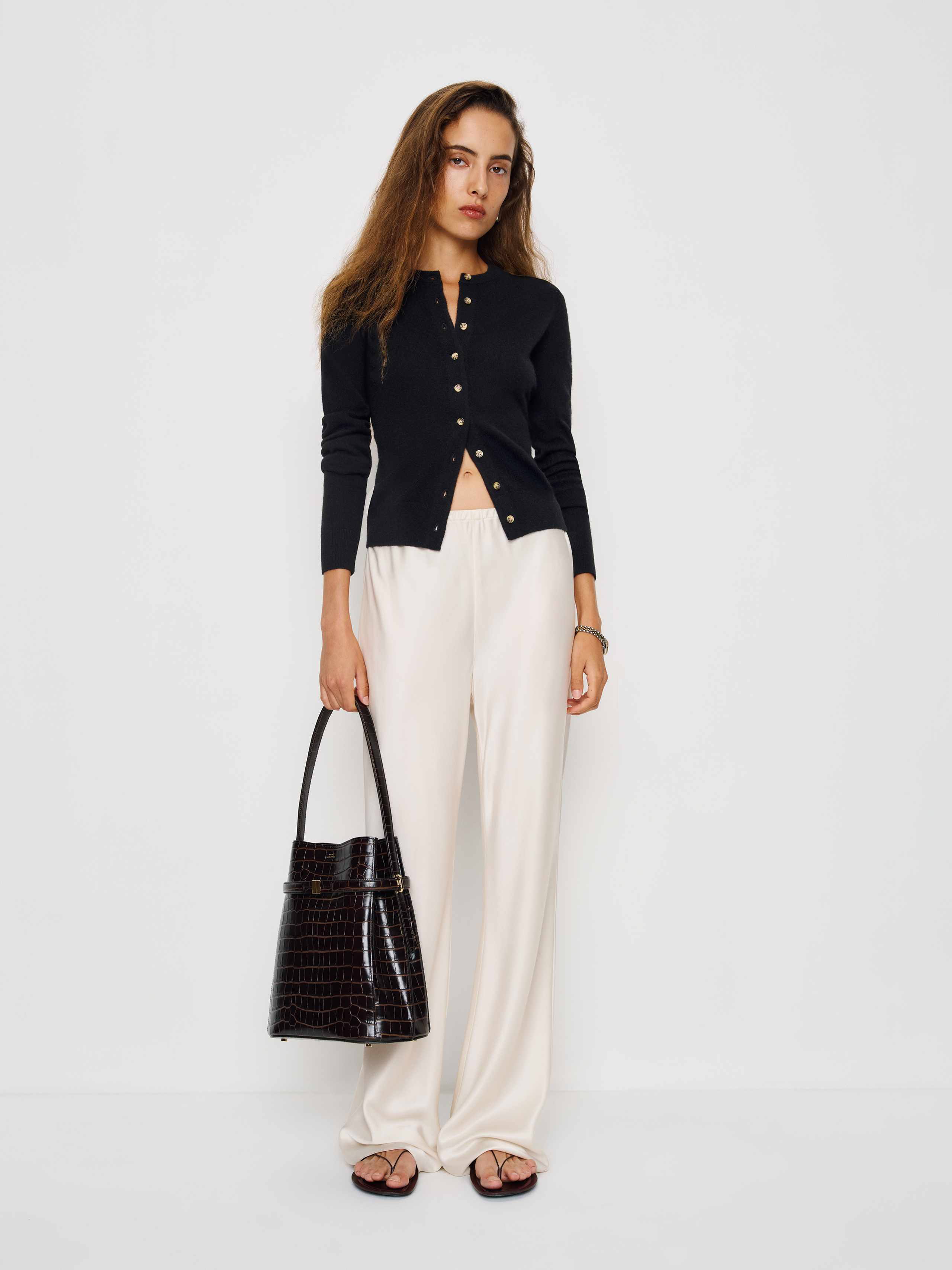 Farren Cashmere Crew Cardigan