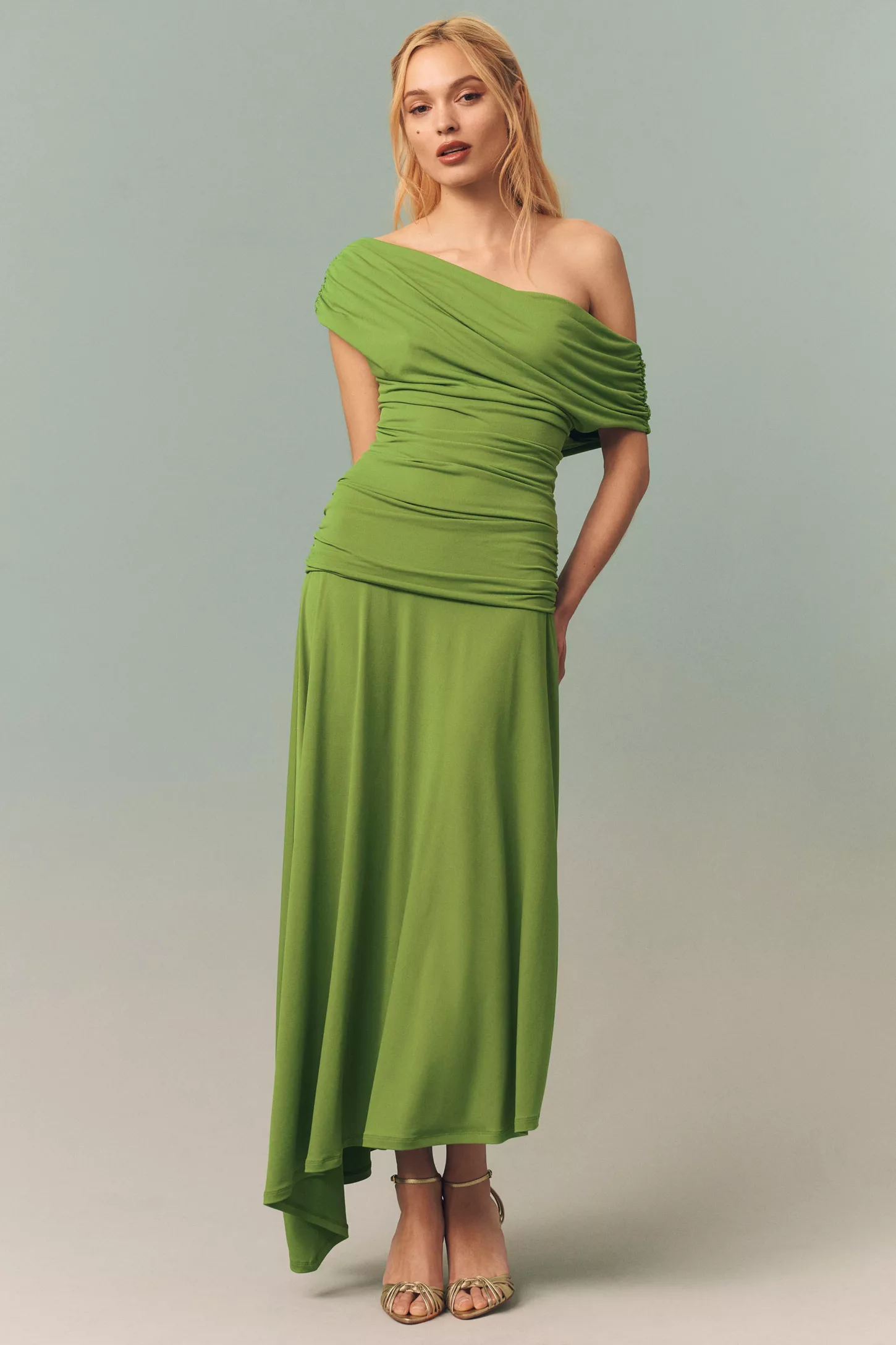 BHLDN | Tara One-Shoulder Midi Dress