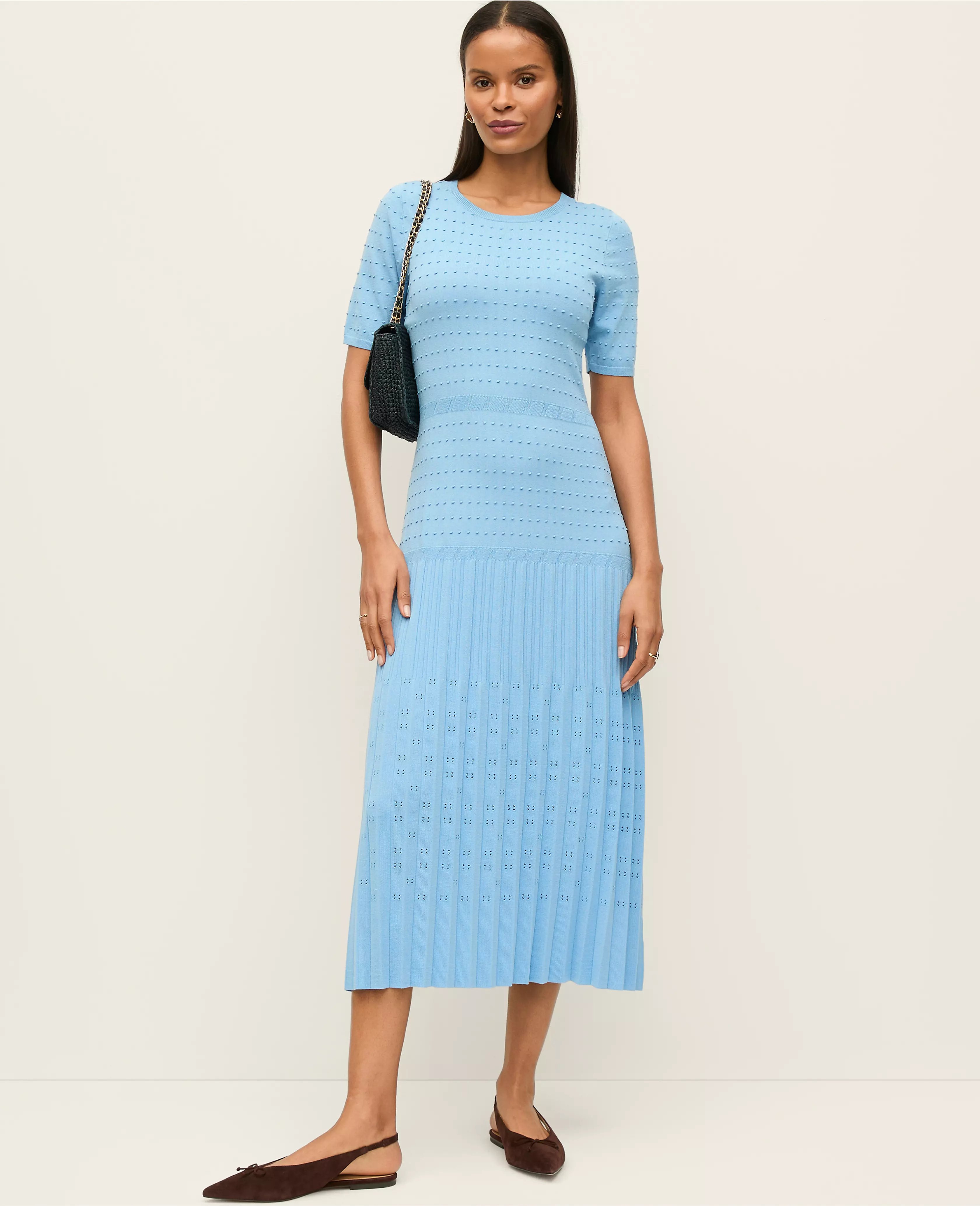 knee length spring dress Donna Dress in Blue | Knee-Length main image 0