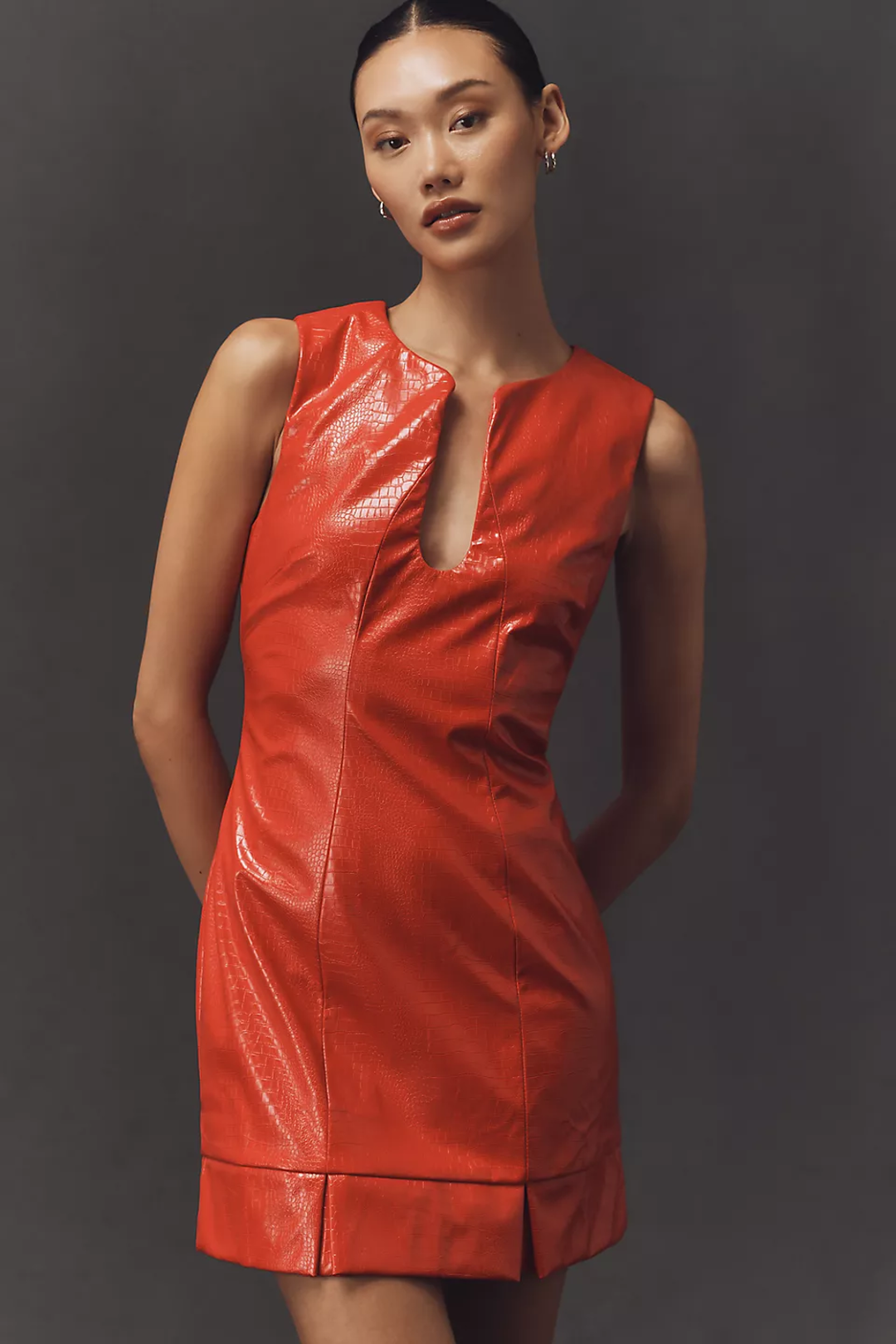 Siempre | Siempre x Anthropologie Faux-Leather Mini Dress