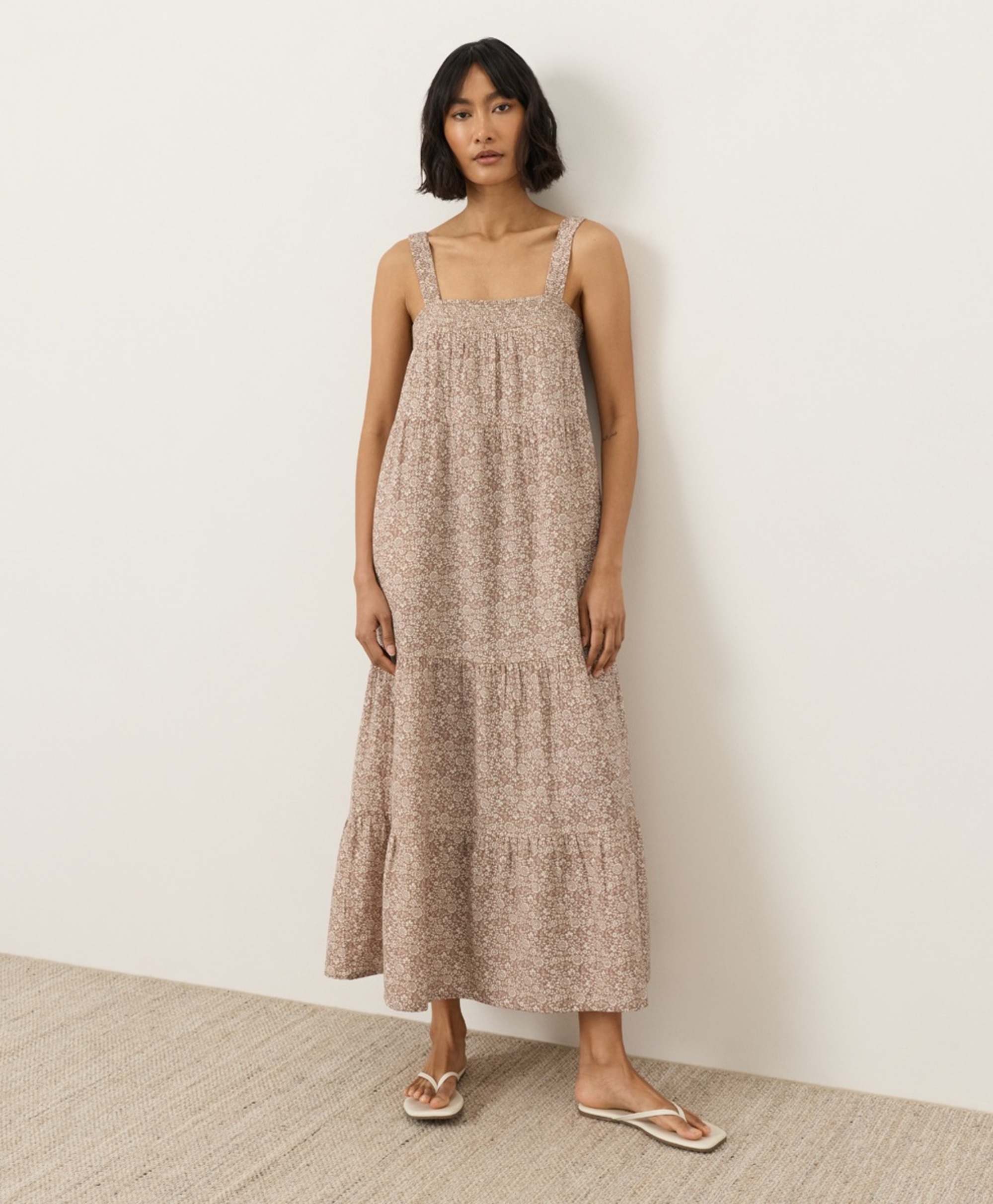 sleeveless mock neck midi dress Sleeveless Cowl Neck Midi Dress | A-Line Dress