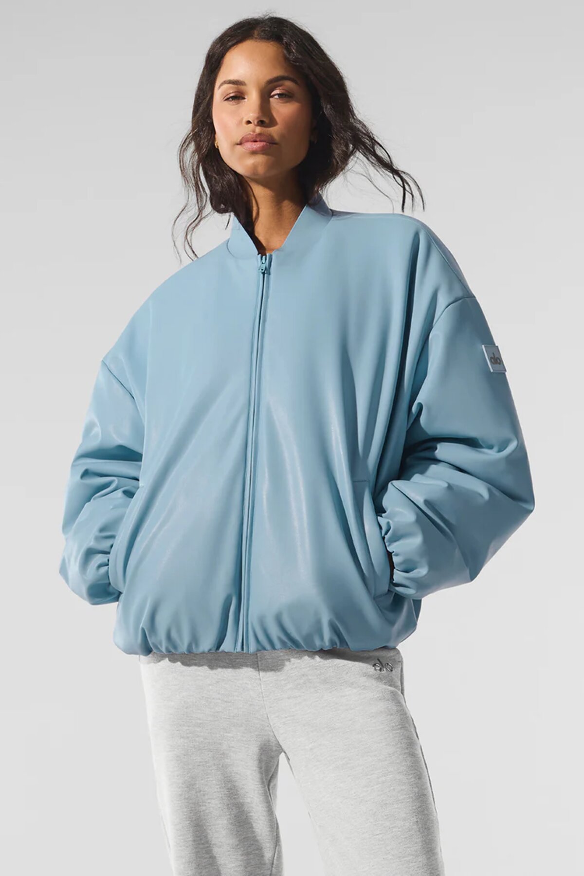 Faux Leather Premier Bomber Jacket