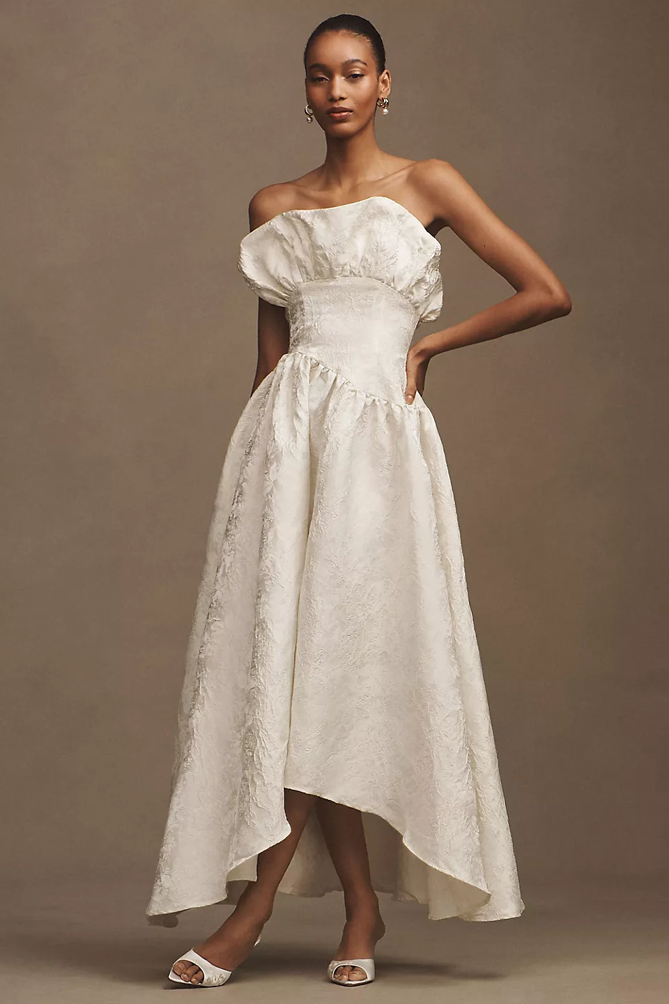 formal dress with long sleeves Simple V Neck Puffy Sleeves Satin Long Prom Dress, Satin Evening Dress US 2 / Custom Color