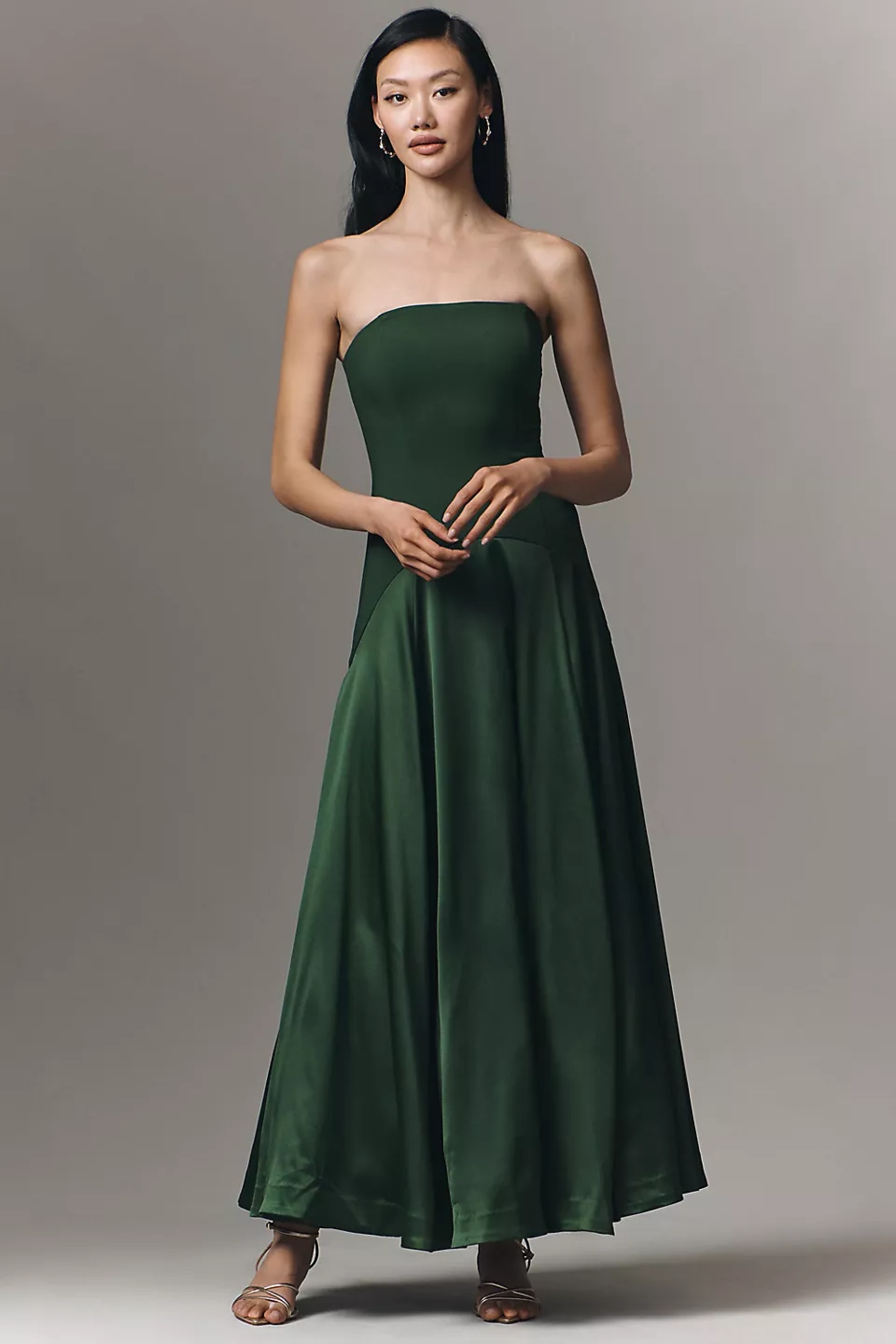 HUTCH | Strapless Mesh Drop Waist Maxi Dress HUTCH | Strapless Mesh Drop Waist Maxi Dress