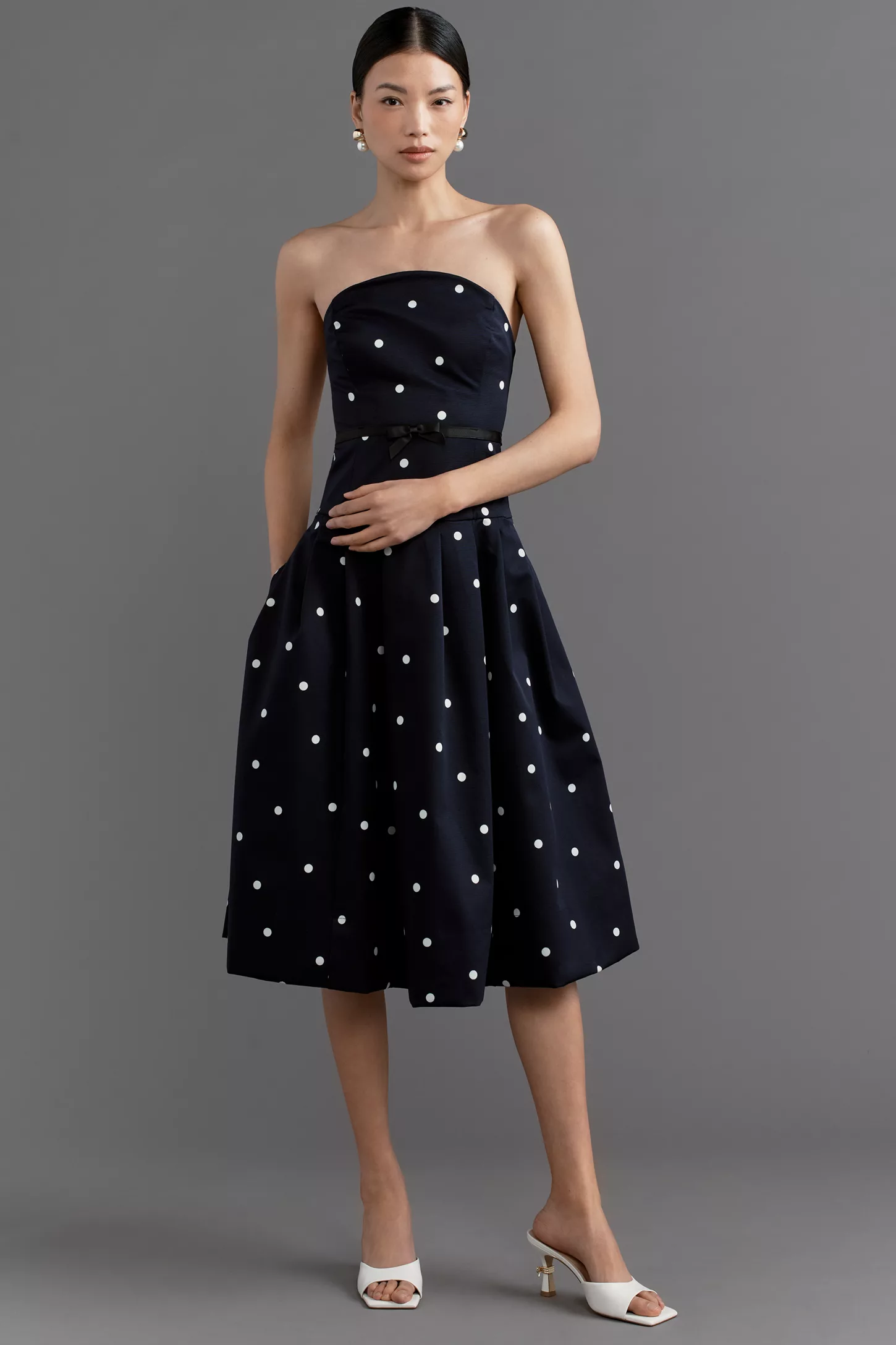 chinese dress ladies Maeve Pleated Midi Dress