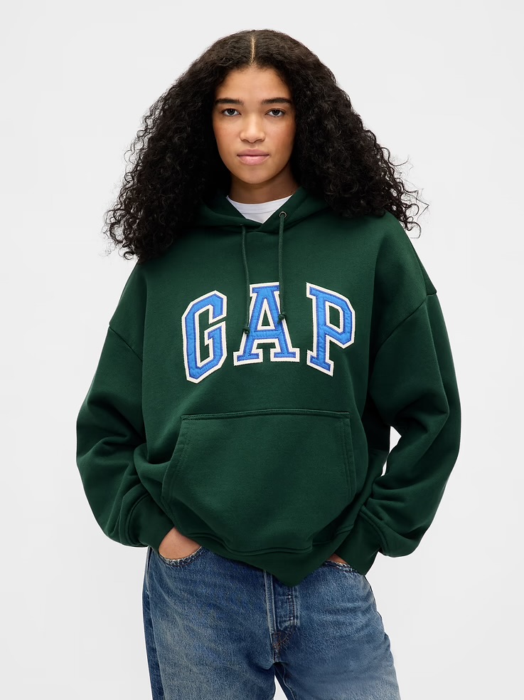 Adult Extra Heavyweight French Terry Oversized Logo Hoodie
