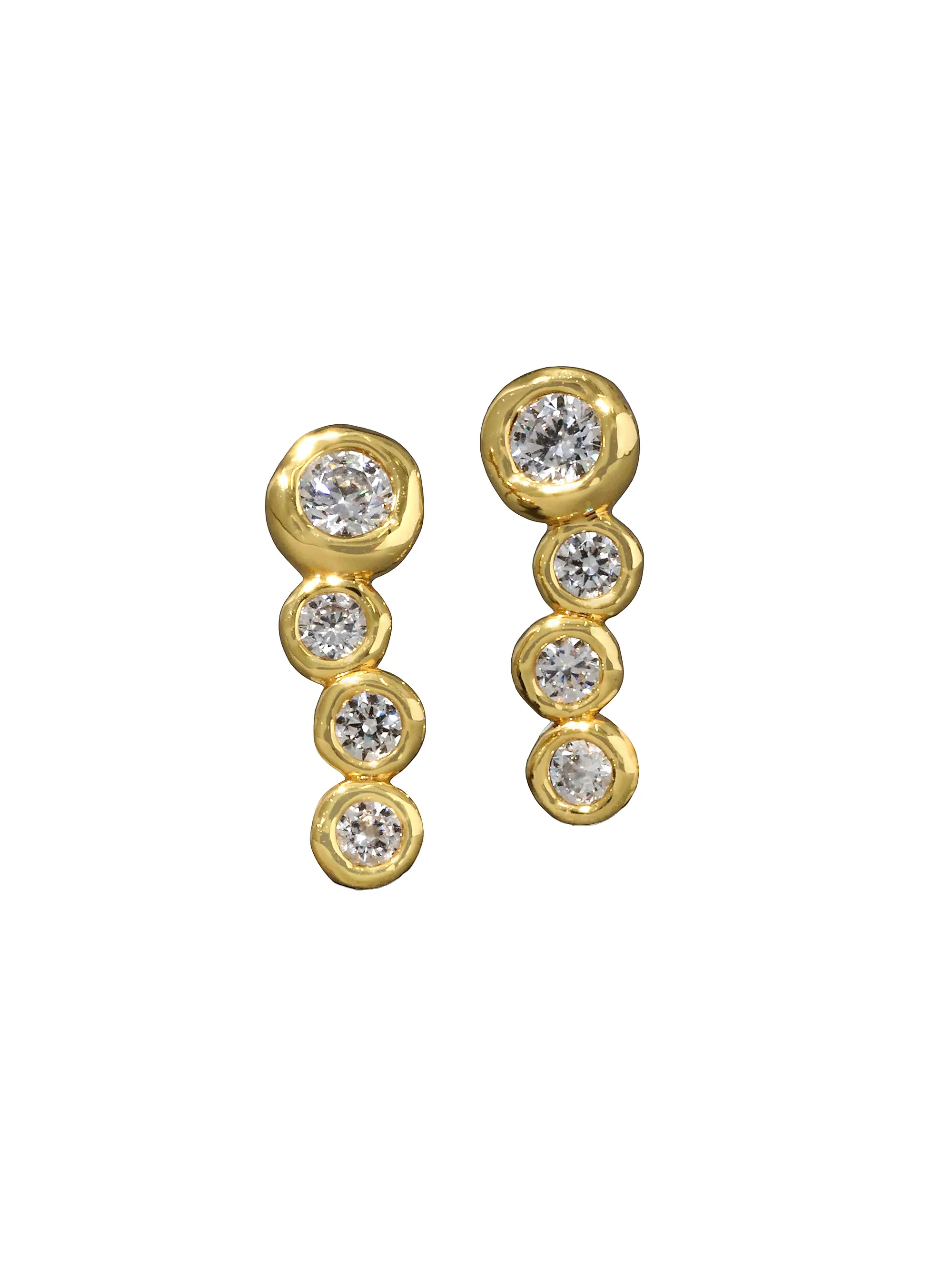 Missoma | Tennis Beaded Stone Drop Stud Earrings